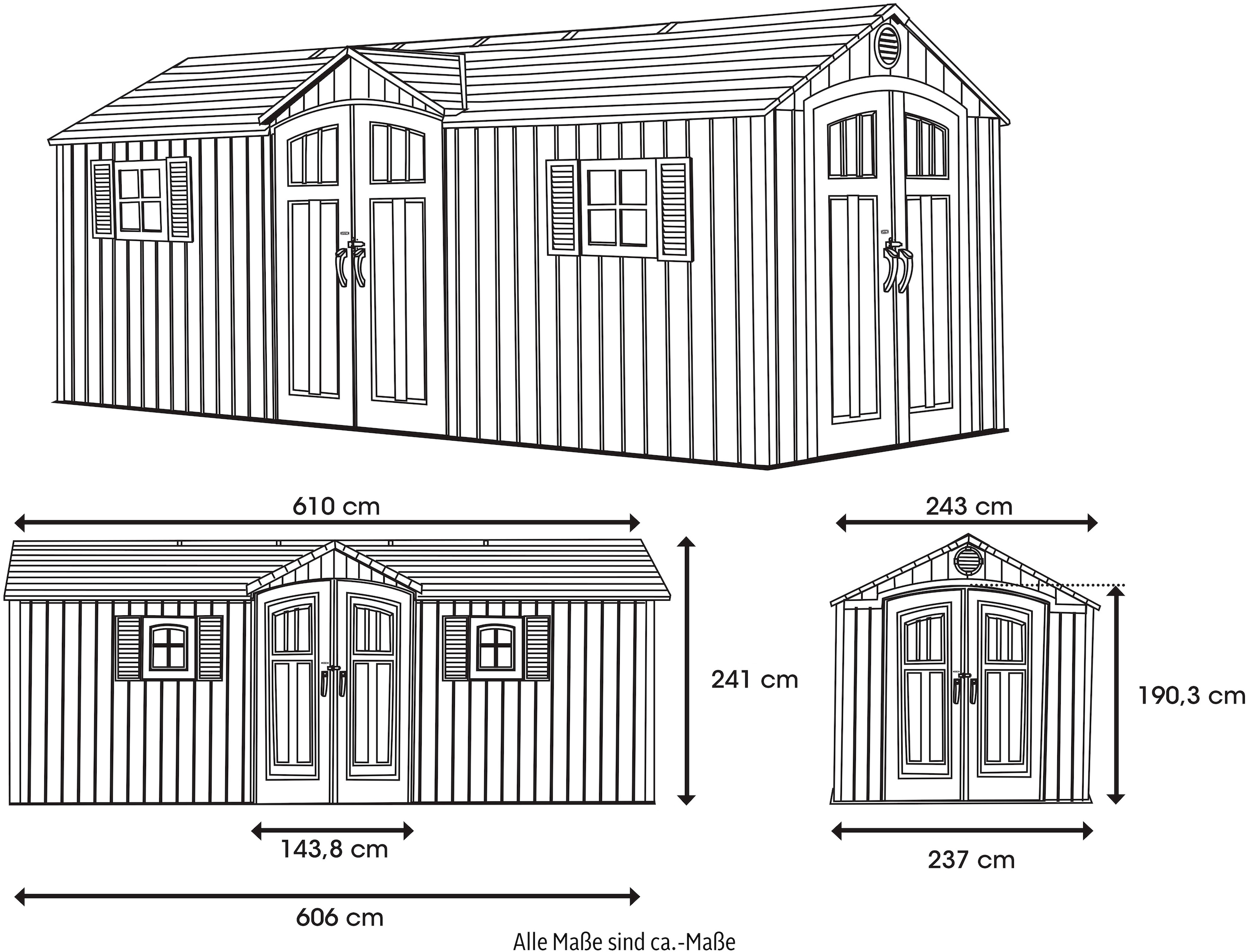 Lifetime Gerätehaus »Neptun«, Kunststoff