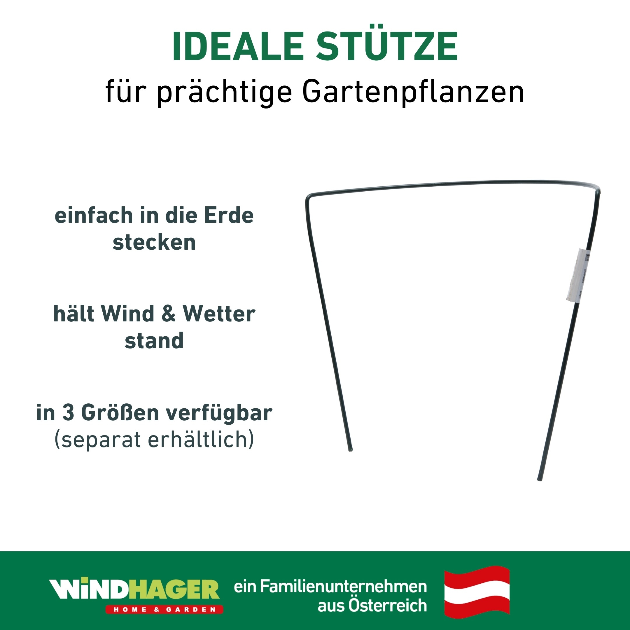 Windhager Rankhilfe »für optimalen Pflanzenwuchs, Staudenstütze« Pflanzstab erhältlich in unterschiedlichen Größen