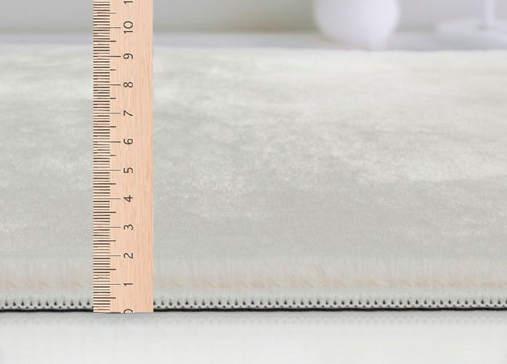 the carpet Teppich »Cosy«, rund, 11 mm Höhe, Wohnzimmer Teppich Fell-Optik waschbar elegant