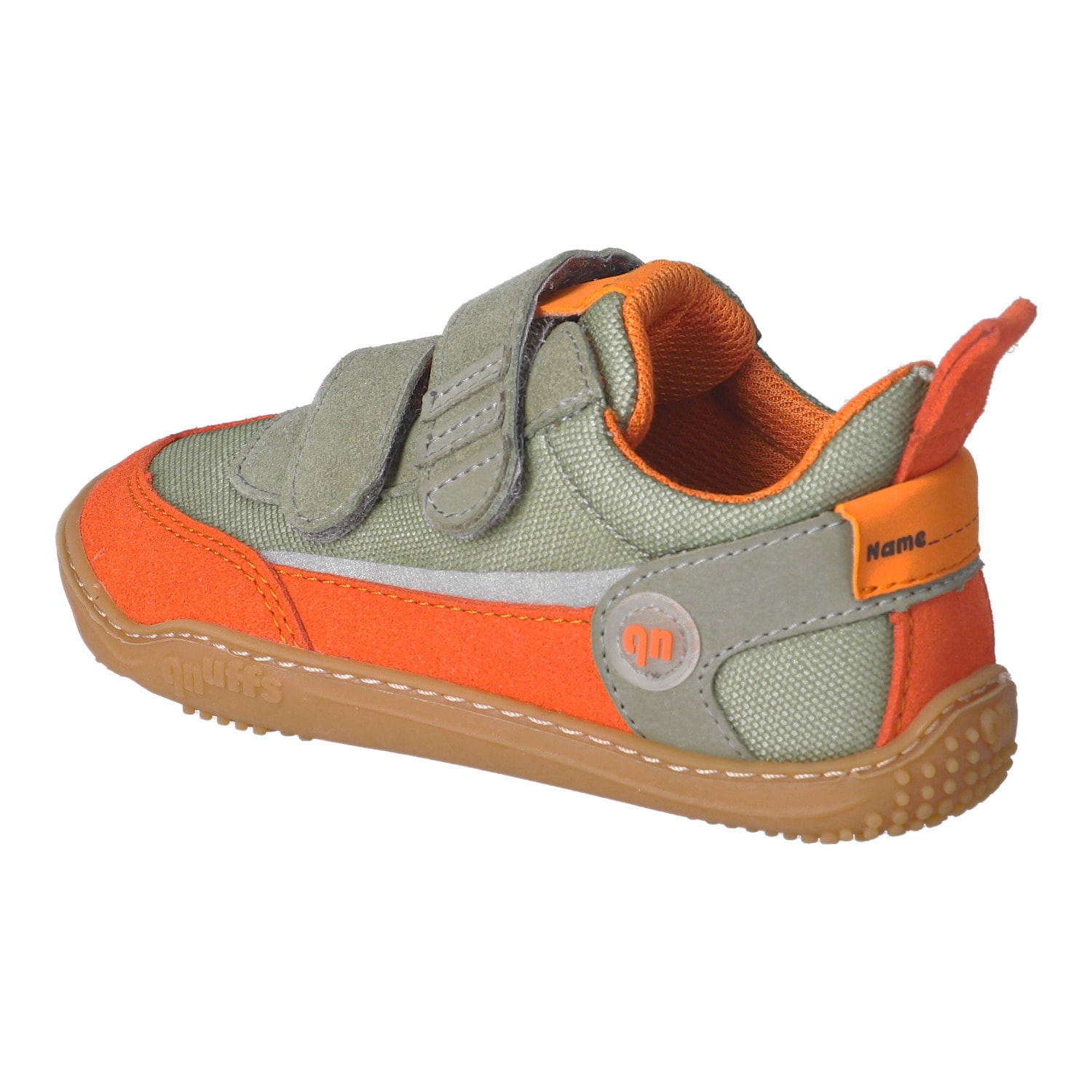 qnuffs Barfußschuh »Erle«  Klettschuh, Halbschuh, Sneaker mit Kontrastbesätzen