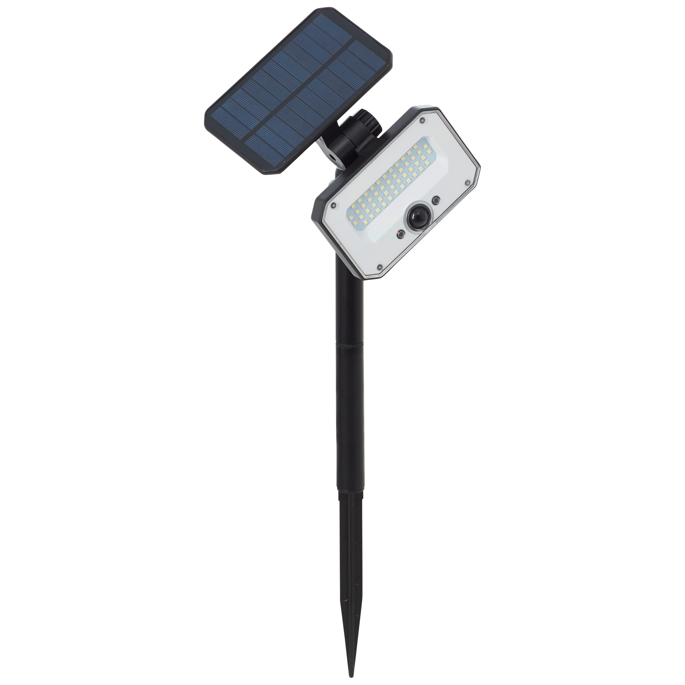 Brilliant LED Gartenstrahler »Joplin«, LED Außenspießleuchte, Solar, 54 cm, 1100 lm, 4100 K, schwarz