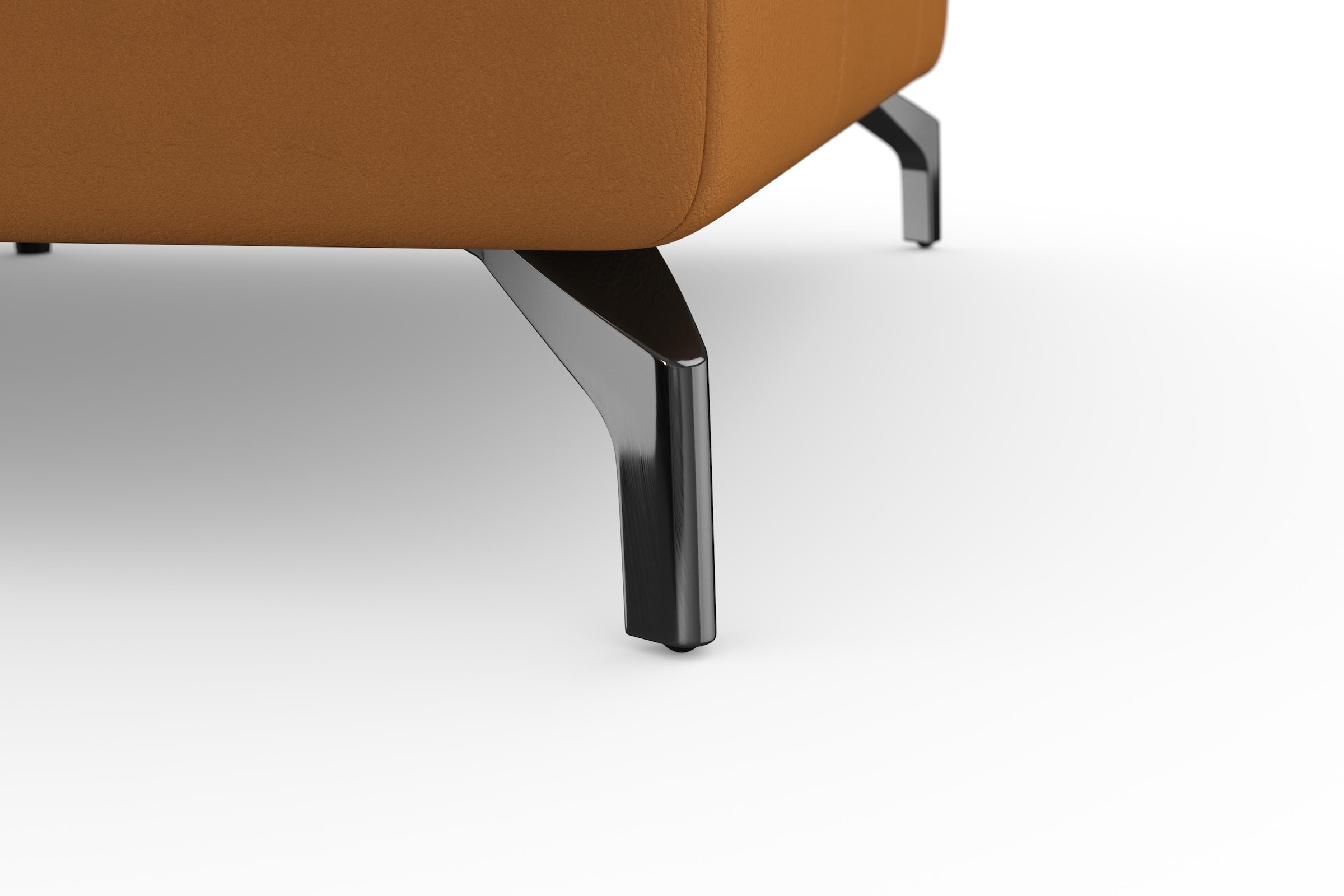 sit&more Ecksofa »Bendigo L-Form«, inklusive Sitztiefenverstellung, Bodenfreiheit 12 cm, in 2 Fußfarben