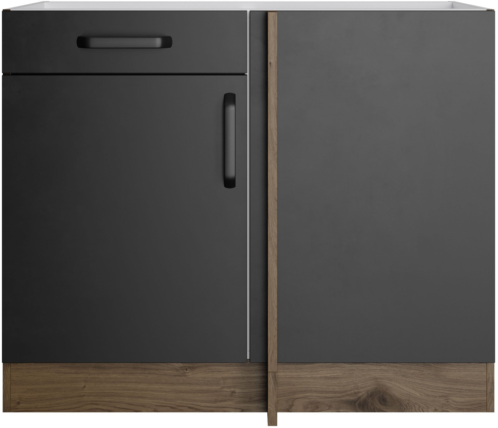 wiho Küchen Eckunterschrank »Elba«, Breite: 110 cm, mit Schubkasten und zusätzlichem Einlegeboden