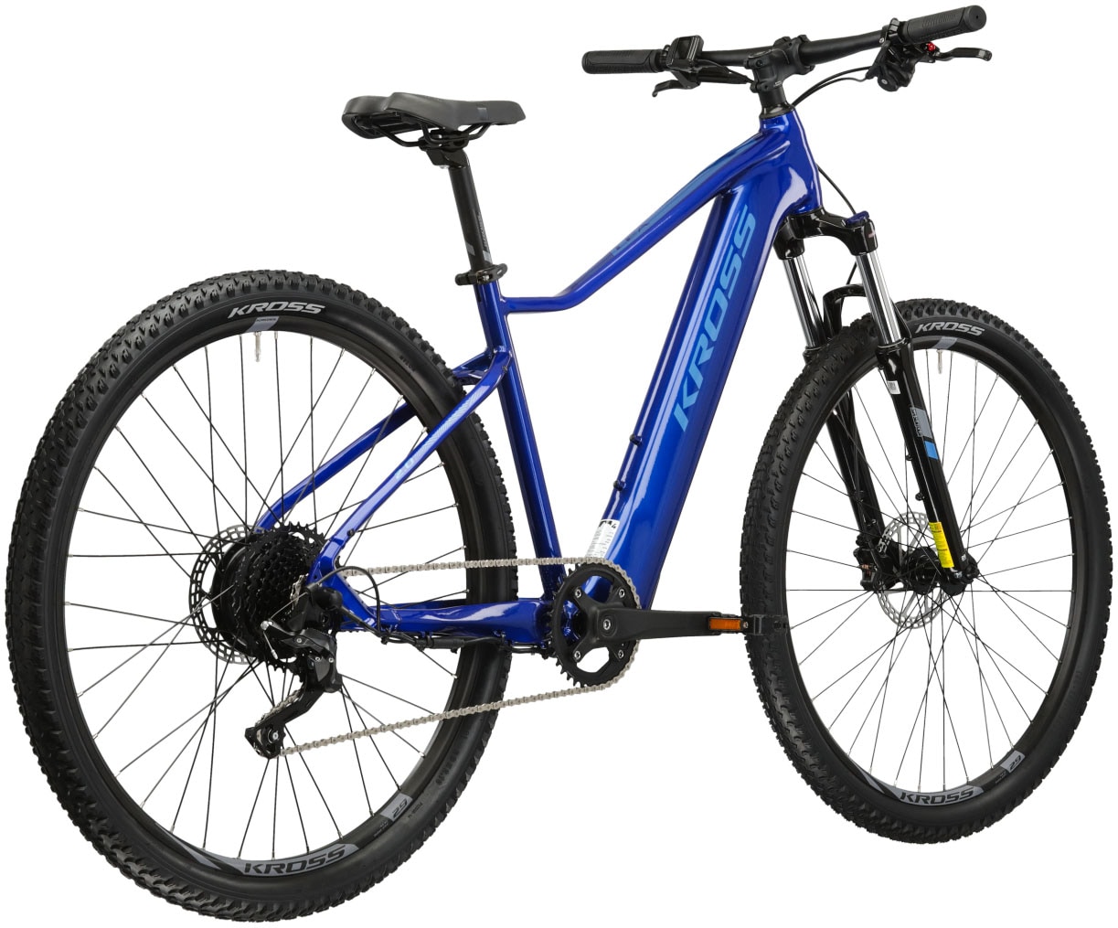 Kross E-Bike »KROSS E-MTB Lea Boost 2.0 29 Zoll blau«, 9 Gang, microSHIFT, ACOLYTE M5180M, Heckmotor 250 W