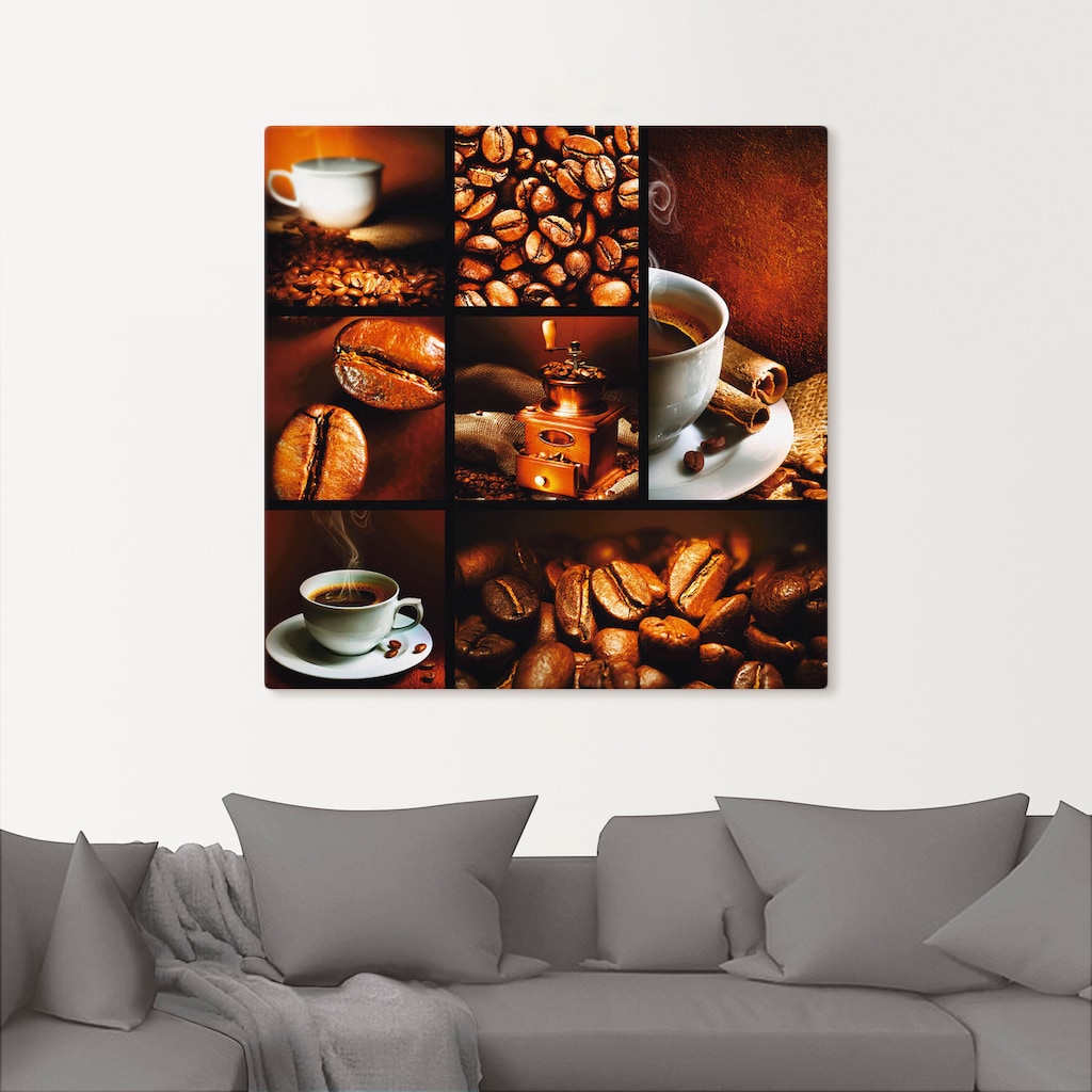 Artland Wandbild »Kaffee Collage«, Getränke, (1 St.)