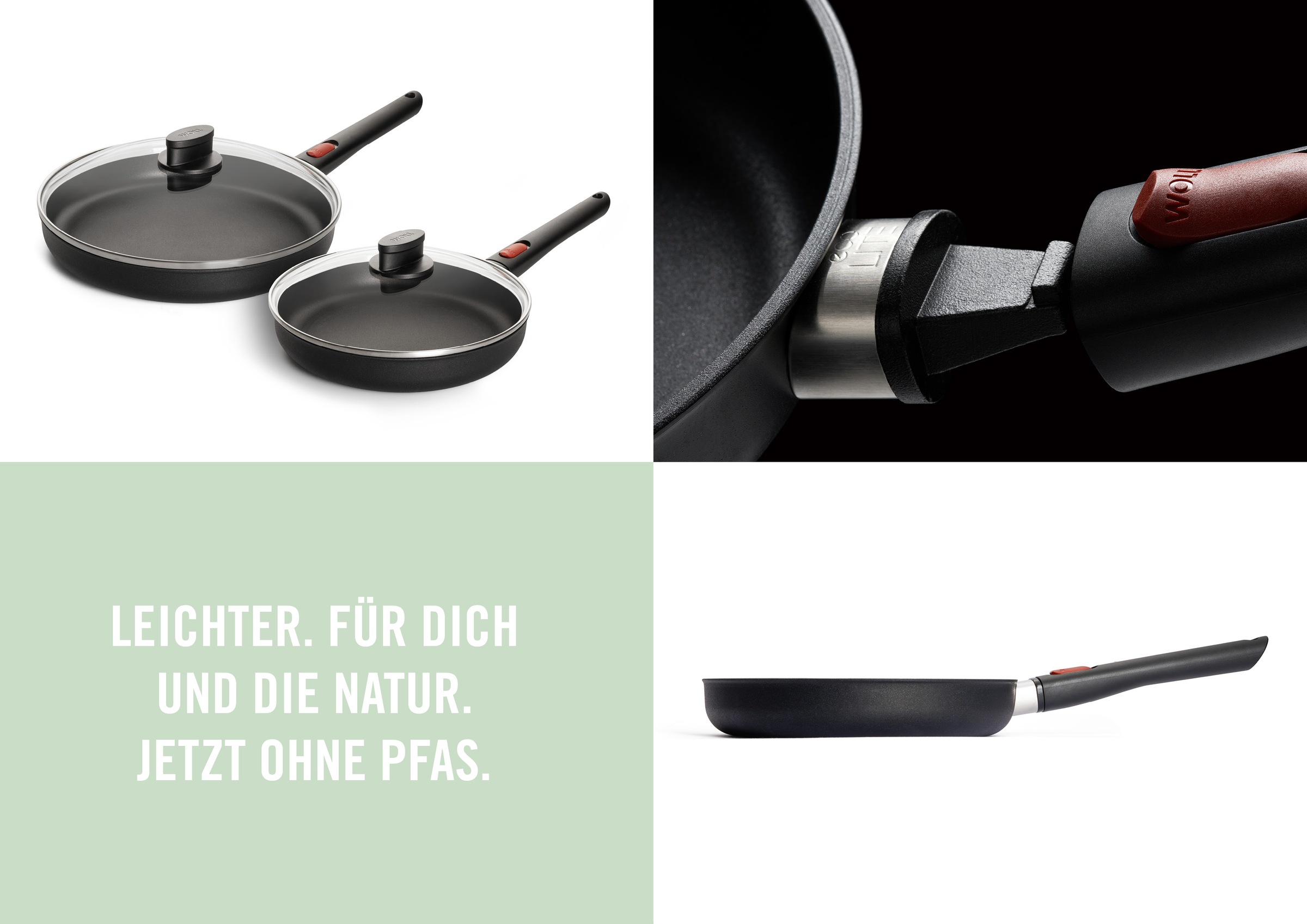 WOLL MADE IN GERMANY Pfannen-Set »Eco Lite QXR« Aluminium Set, 4 Stk. tlg. günstig online kaufen