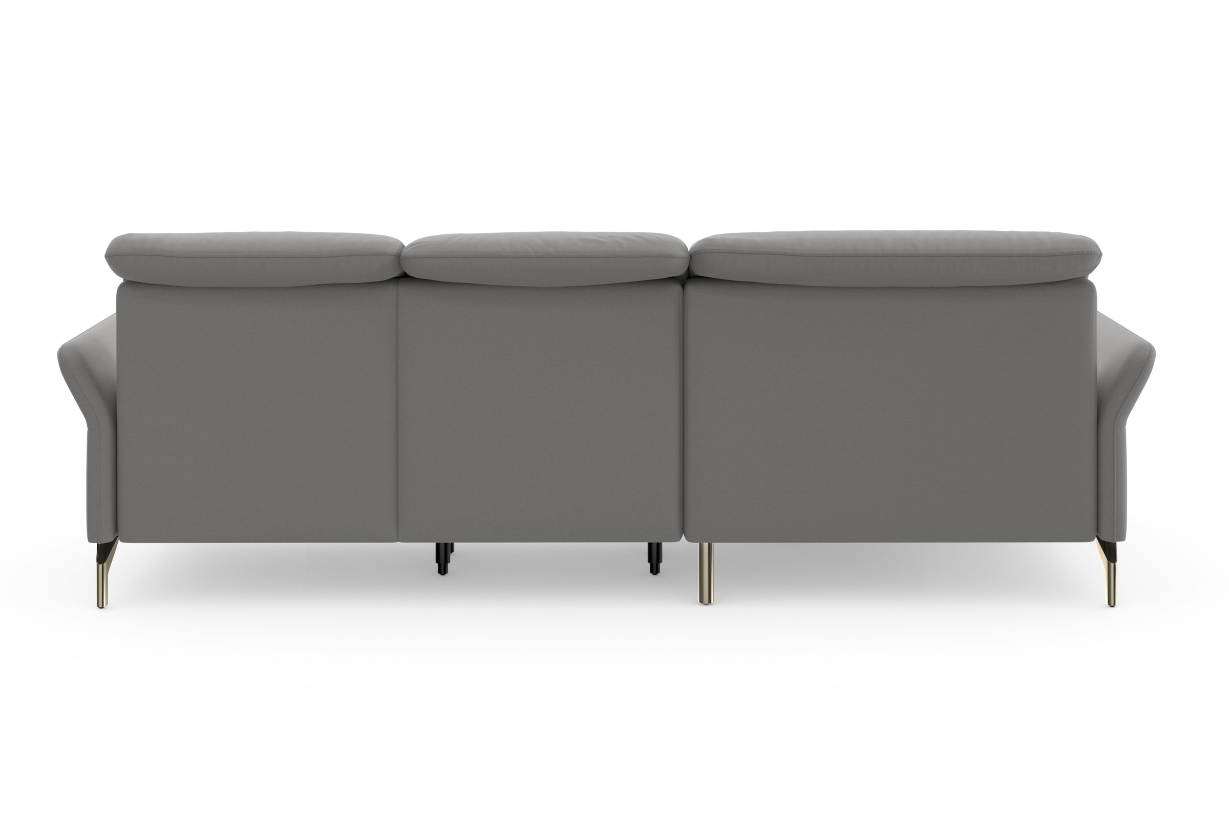 sit&more Ecksofa »Fashion L-Form«, wahlweise mit Kopfteilverstellung, Vorziehsitz, motorisch, Nickelfüße