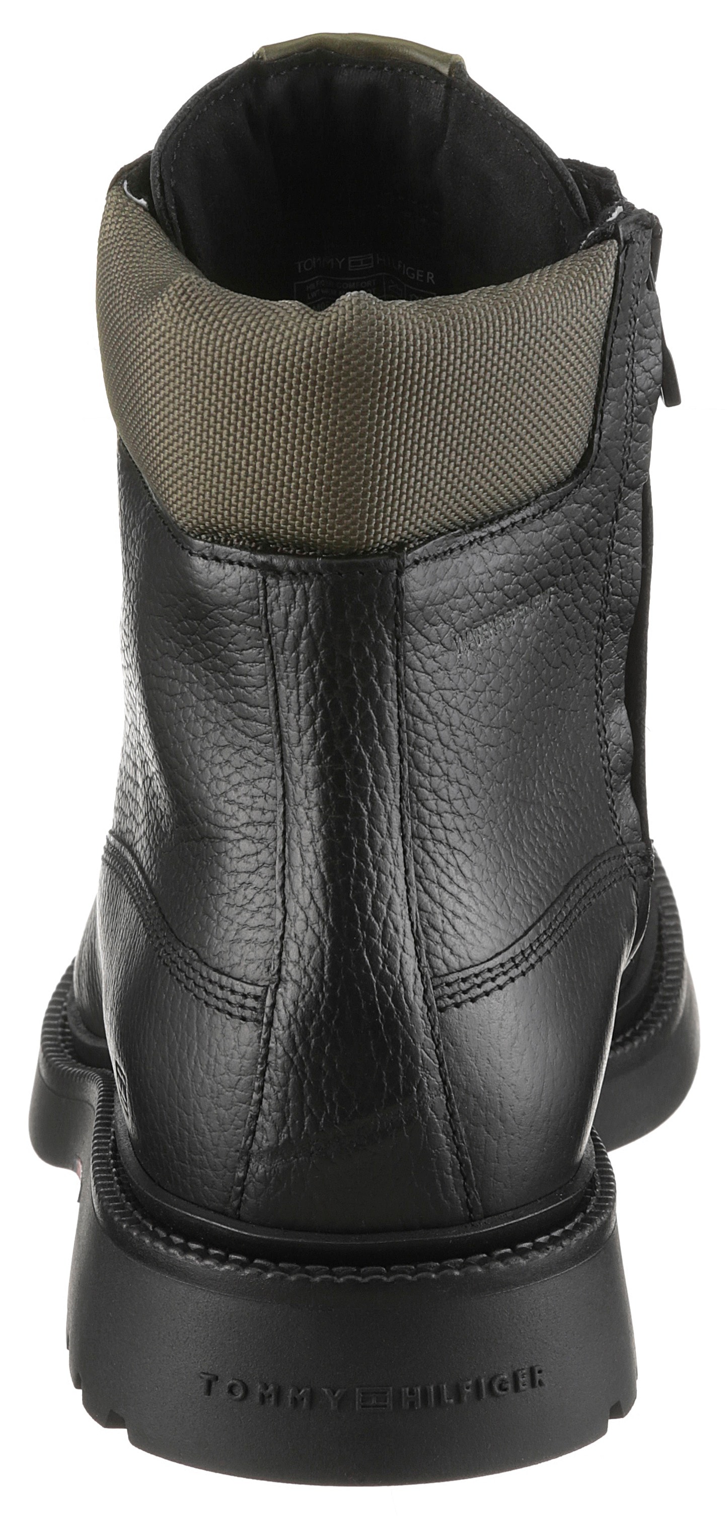 Tommy Hilfiger Schnürboots »HILFIGER COMFORT LWT WRM MX BOOT«  , Herbstboots, Schnürstiefelette mit Logo-Aufnäher an der Schuhzunge