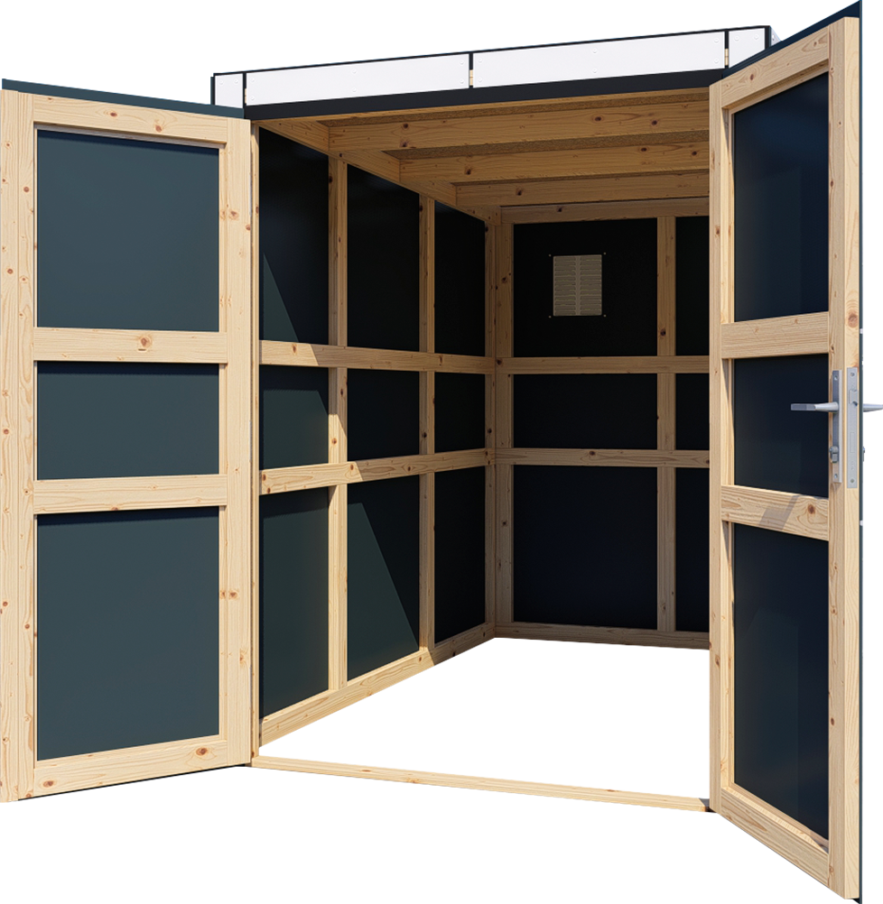 BERTILO Fahrradbox »HPL Bike in verschiedenen Farben« HPL, witterungsbeständig, farbstabil, BxTxH: 155x235x194 cm