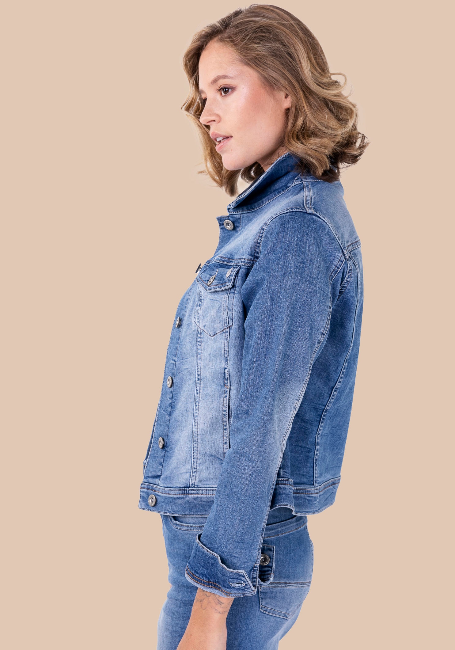 BLUE FIRE Jeansjacke »GIPSY«, elastischer Denim-Qualität aus kaufen bequem