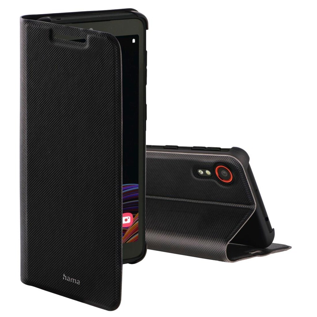 Hama Smartphone-Hülle »Booklet für Samsung Galaxy X Cover 5, schwarz, aufstellbar, klappbar«, Samsung Galaxy Xcover 5