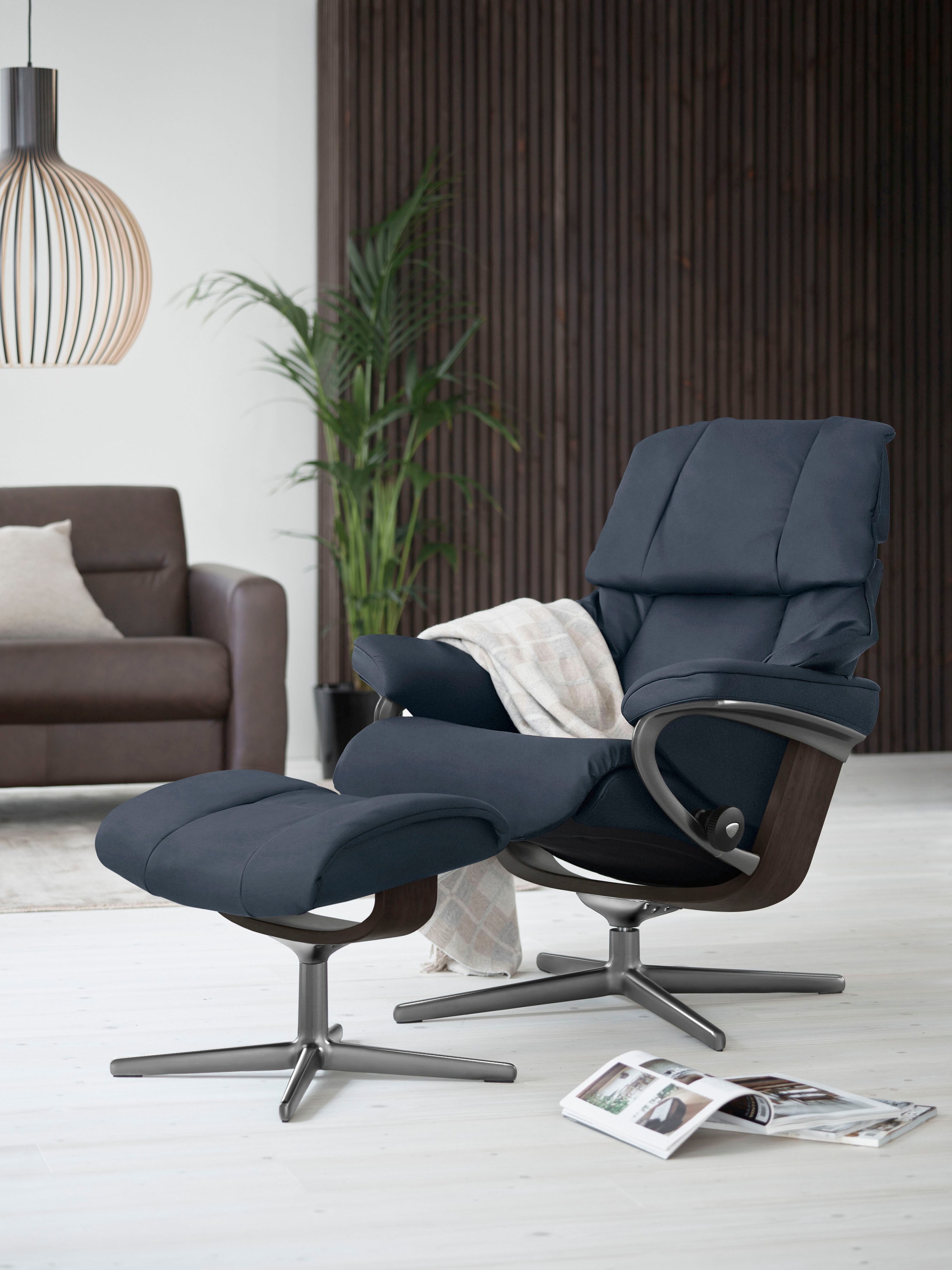 Stressless Fußhocker "Reno", mit Cross Base, Größe S, M & L, Holzakzent Wen günstig online kaufen