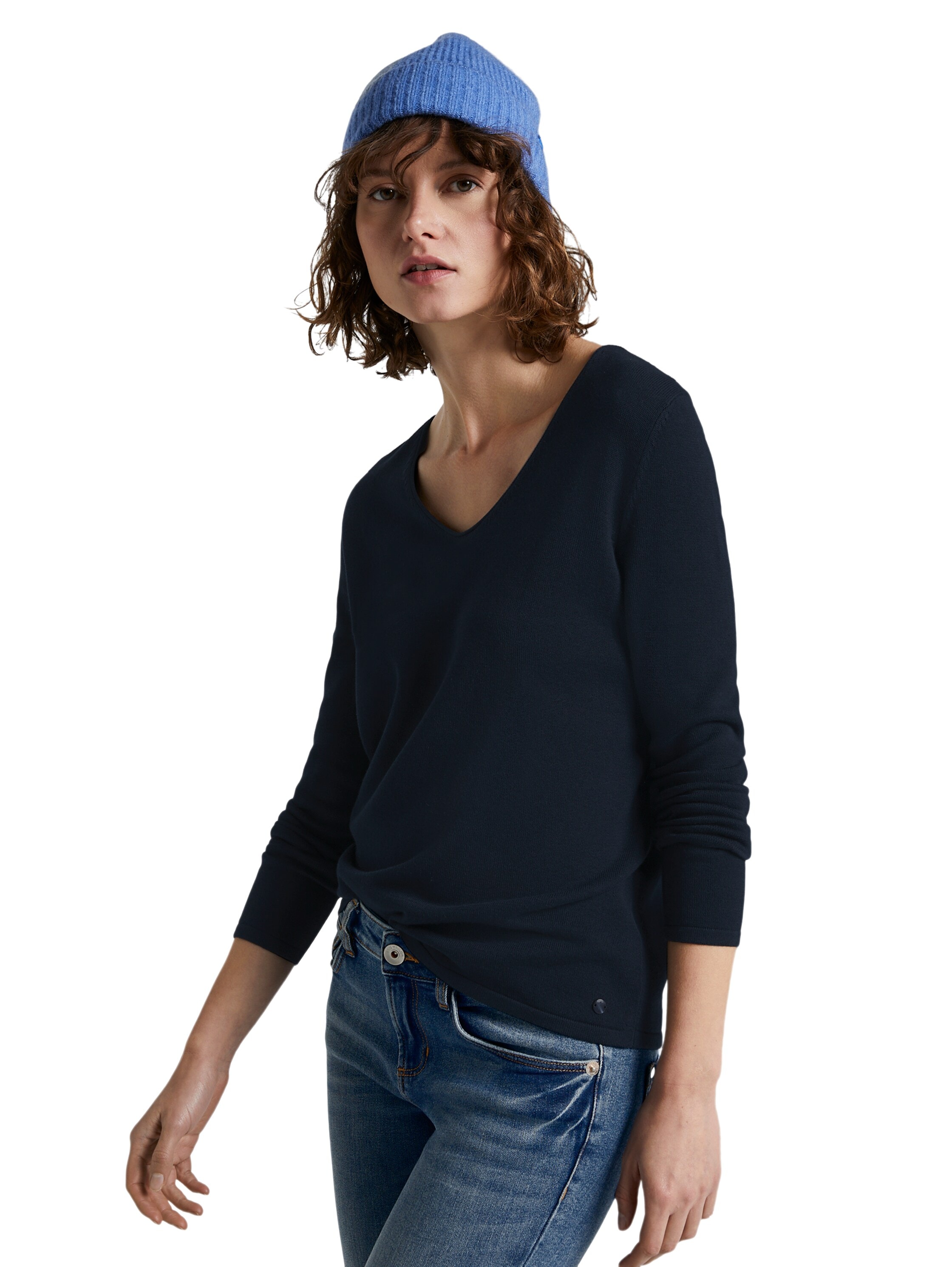 TOM TAILOR V-Ausschnitt-Pullover