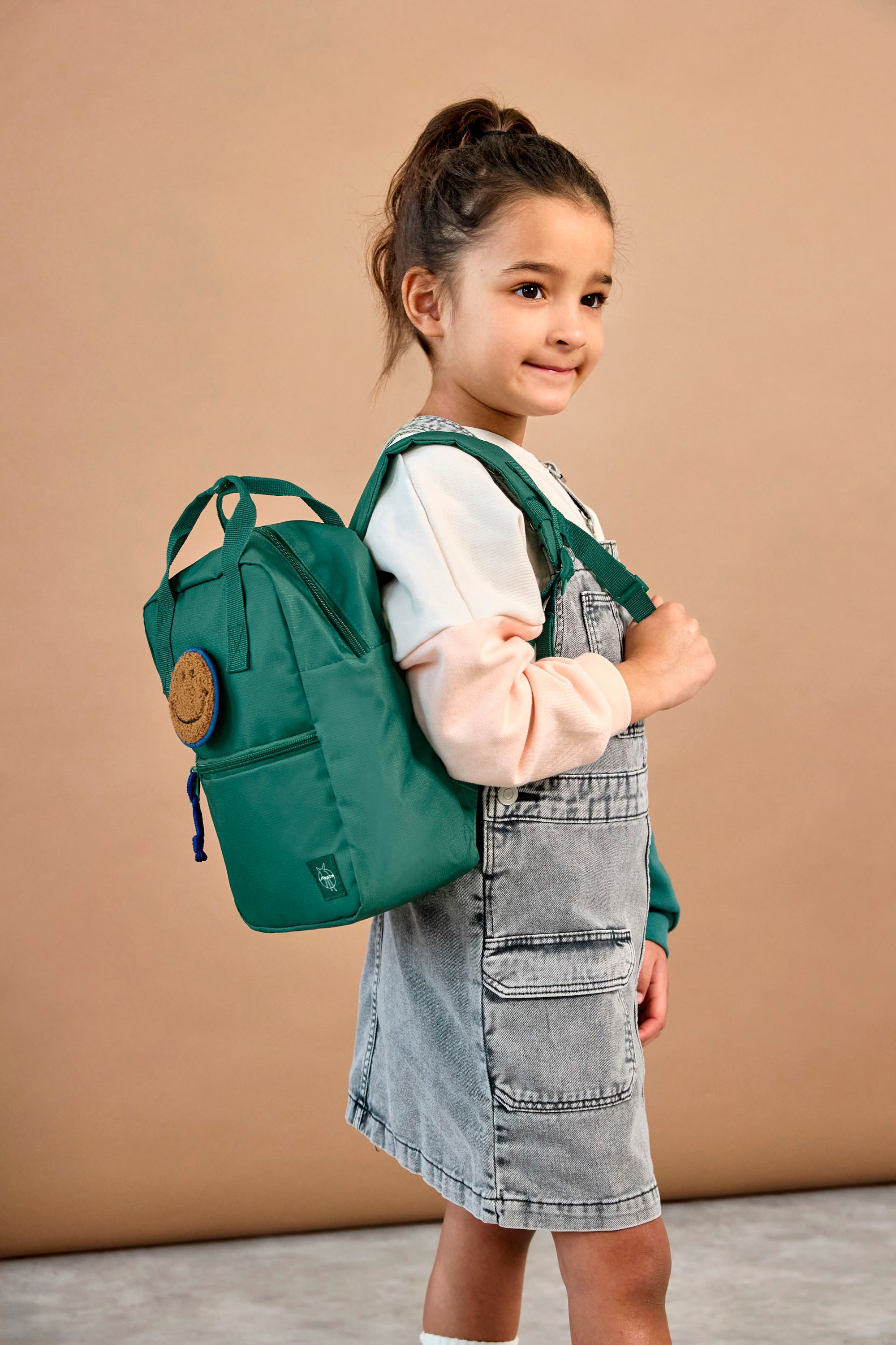 LÄSSIG Kinderrucksack »Little Gang, Mini Square Backpack, dark green«