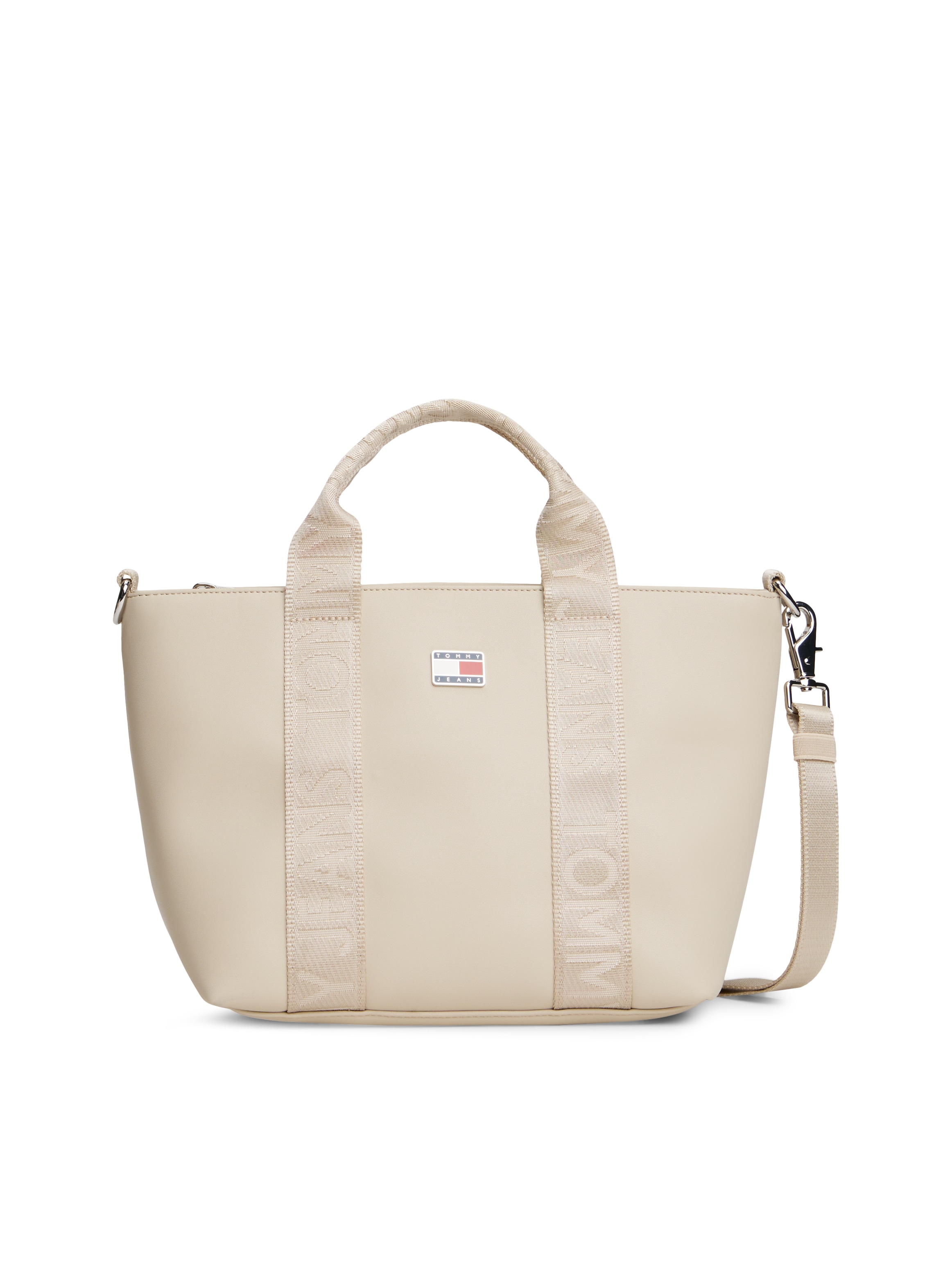 Tommy Jeans Tragetasche »TJW DAILY ELEVATED MINI TOTE« , Damen Umhängetasche, Schultertasche mit logobedruckten Band