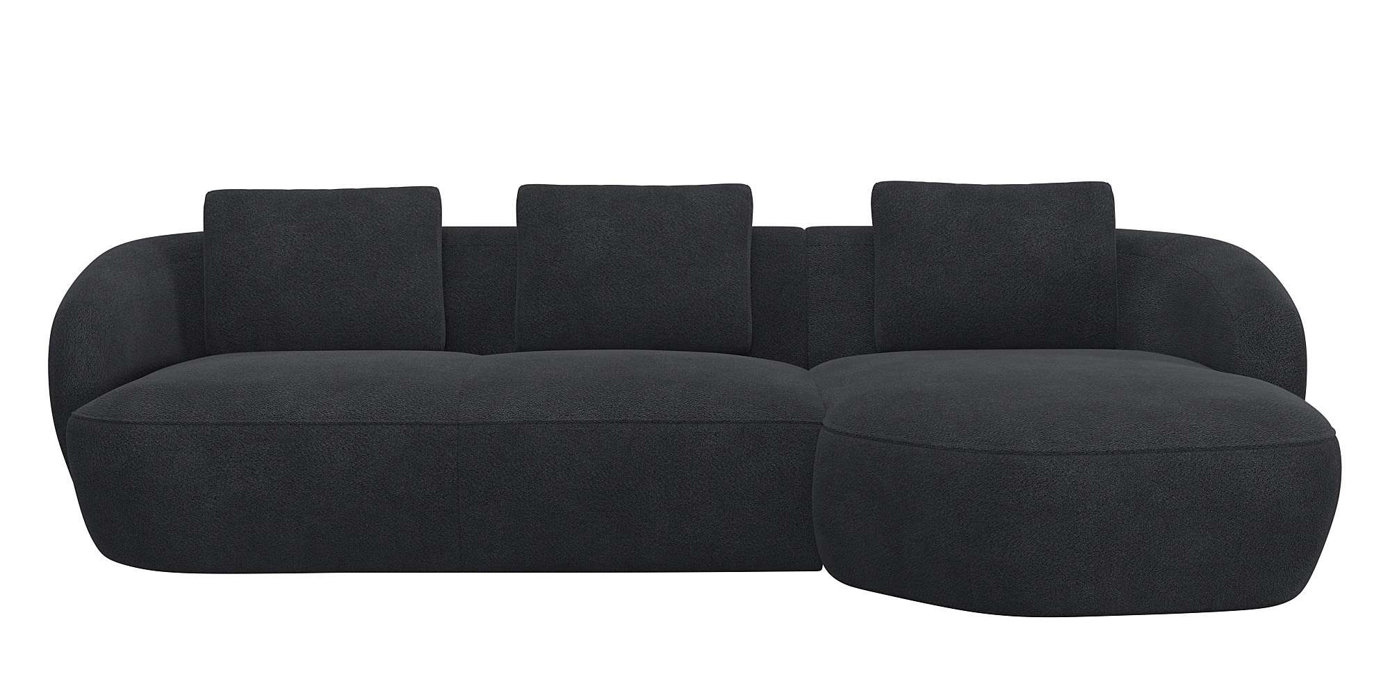 FLEXLUX Wohnlandschaft »Torino, rund, L-Form, Sofa-Ecke mit Recamiere, Long günstig online kaufen