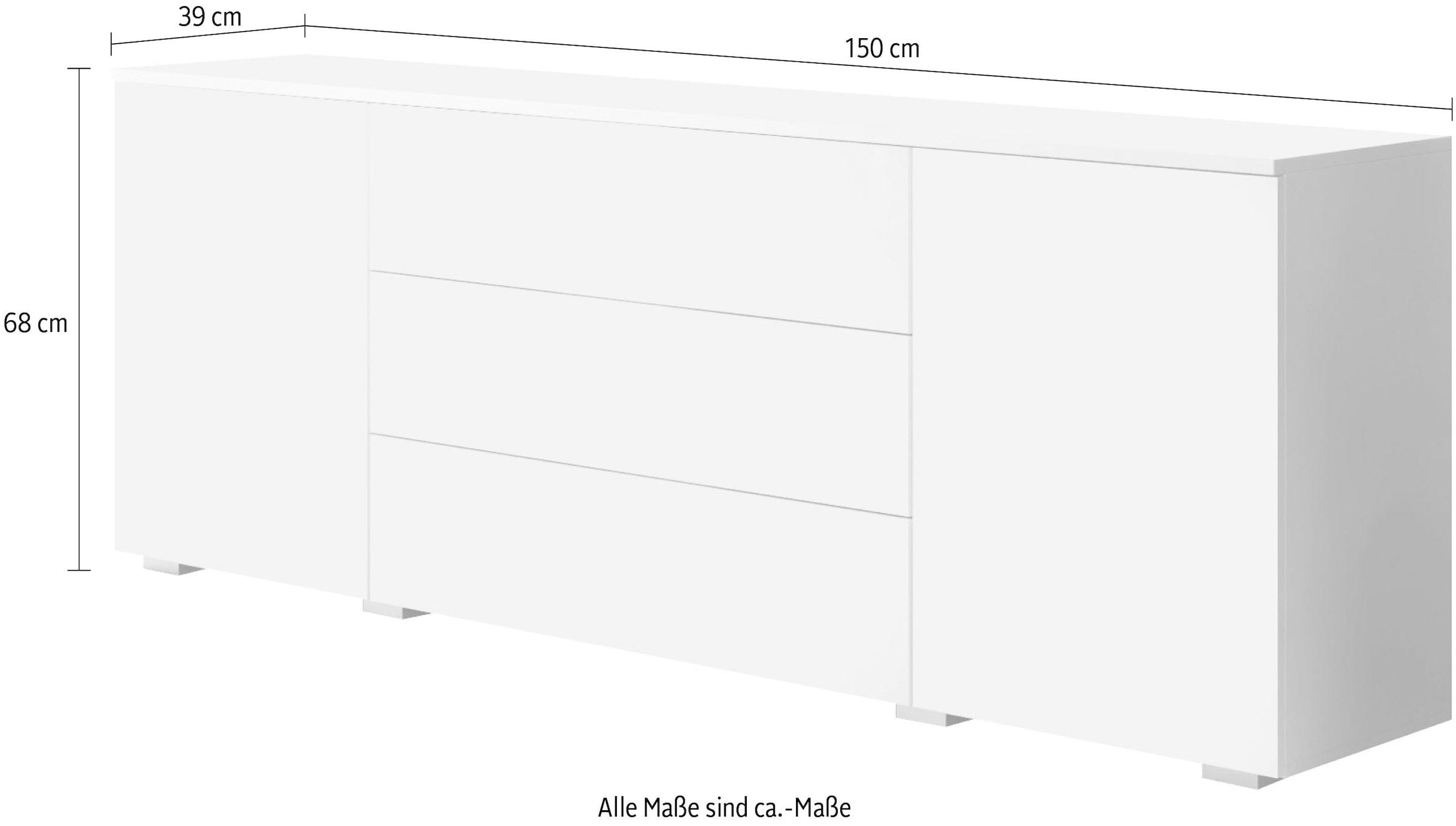 INOSIGN Sideboard »PARIS«, Breite 150 cm