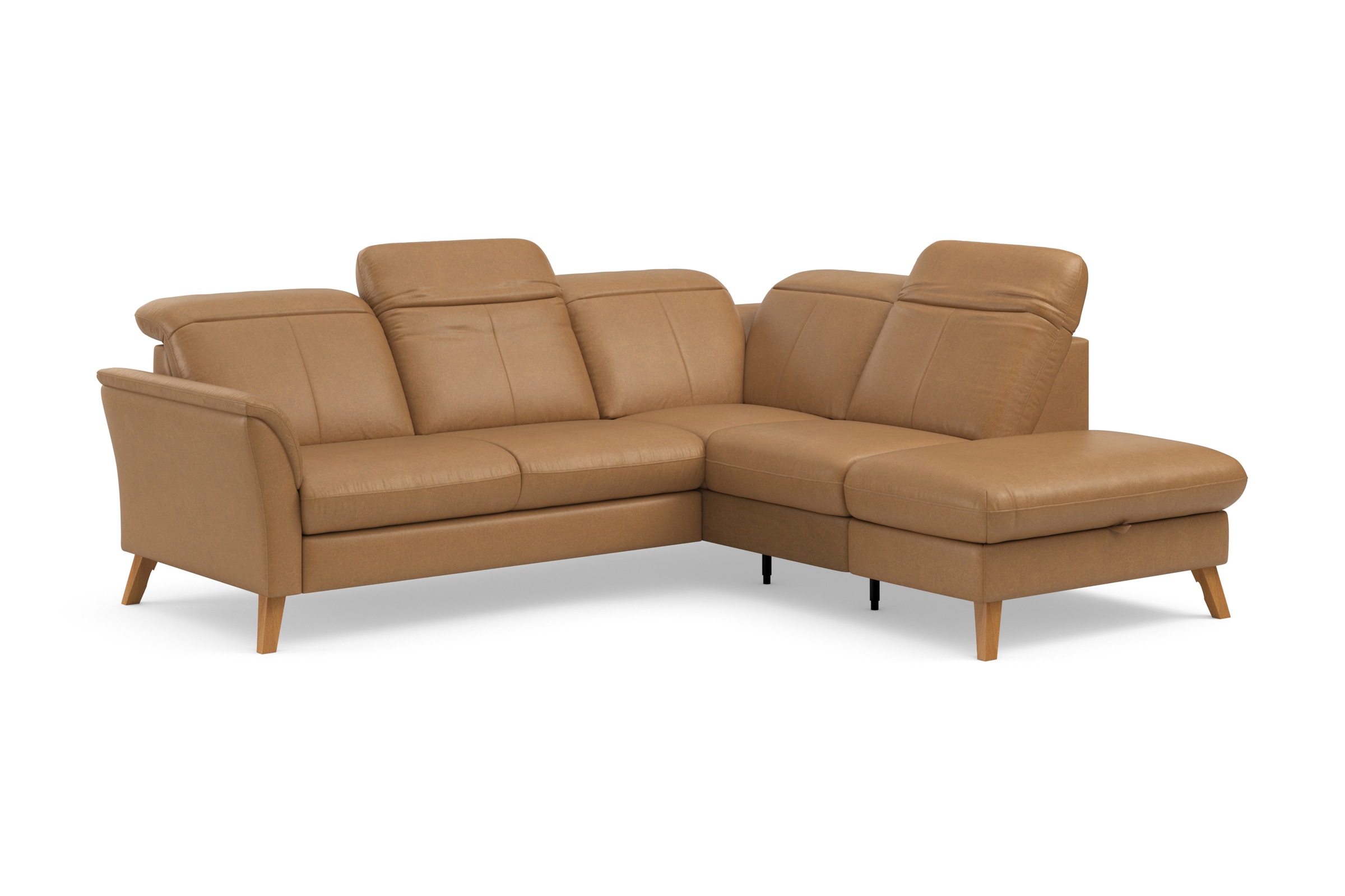 sit&more Ecksofa »Romero L-Form«, wahlweise mit oder ohne TV-Funktion, Bettfunktion, Bettkasten