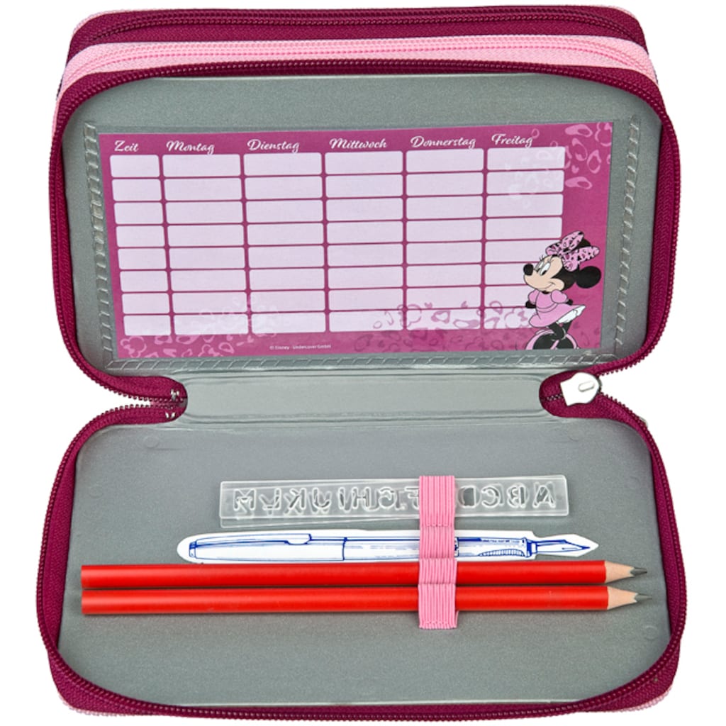 Scooli Federmäppchen »Tripledecker, Minnie Mouse Happy Girl Pink«