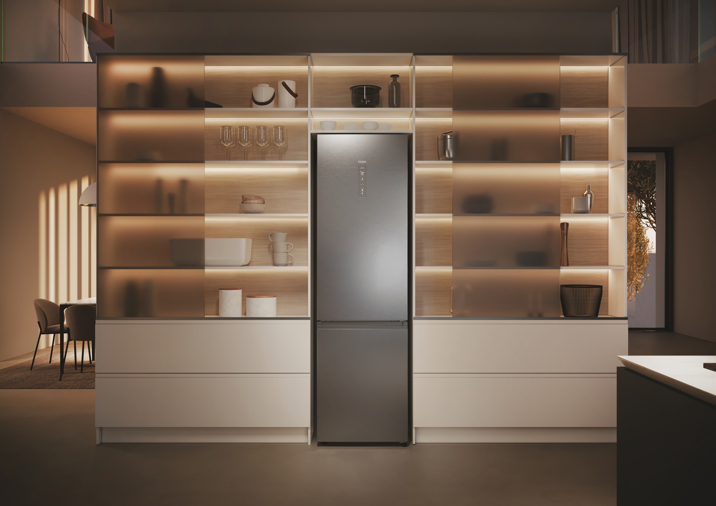 Haier Kühl-/Gefrierkombination 2D 60 Series 5 »HDPW5620BNPK«, Air Surround Technologie: Erhält die Frische zu 99%