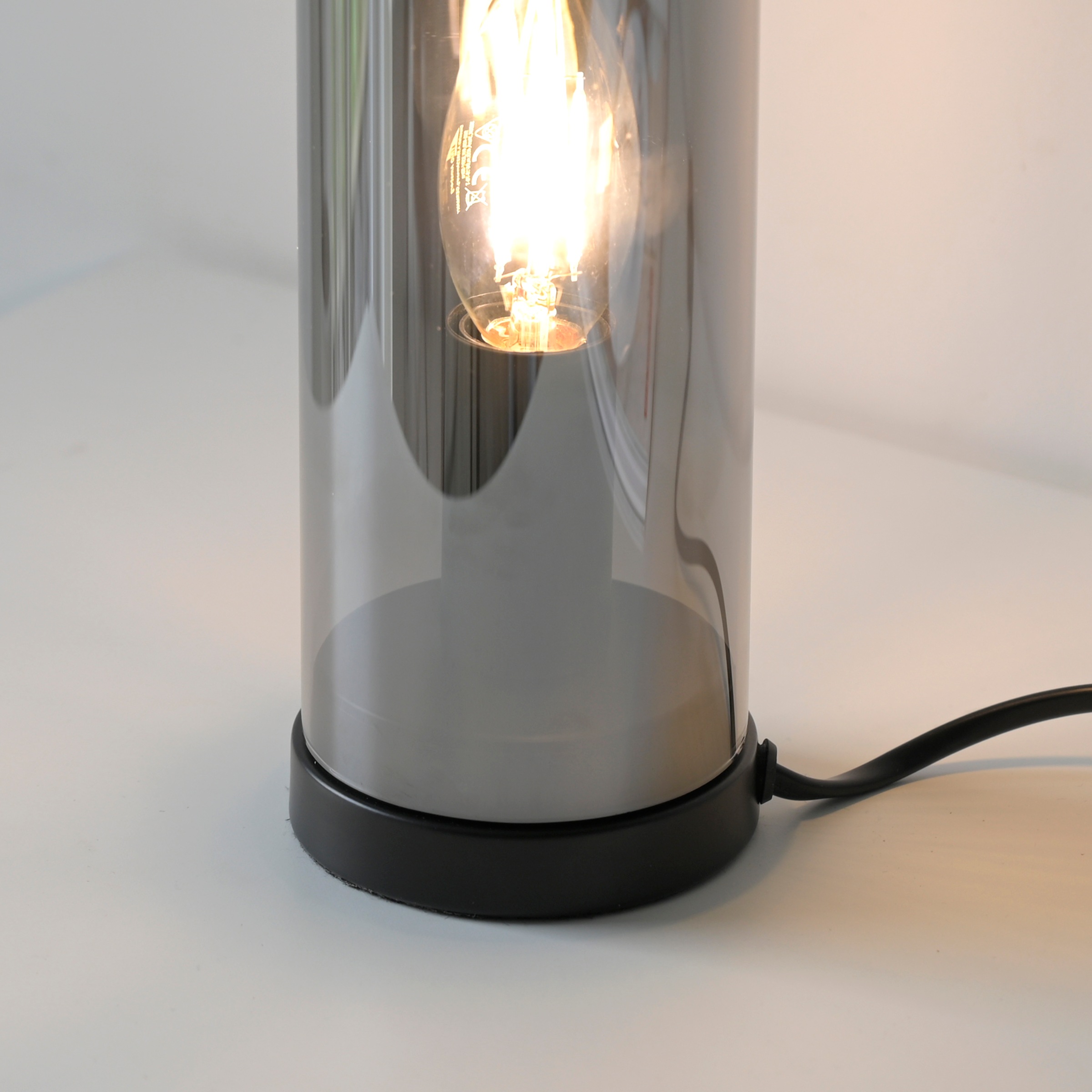 JUST LIGHT LED Tischleuchte »BOTTLE« E14 1 Stk. Schalter, Schnurschalter, Exklusive E14