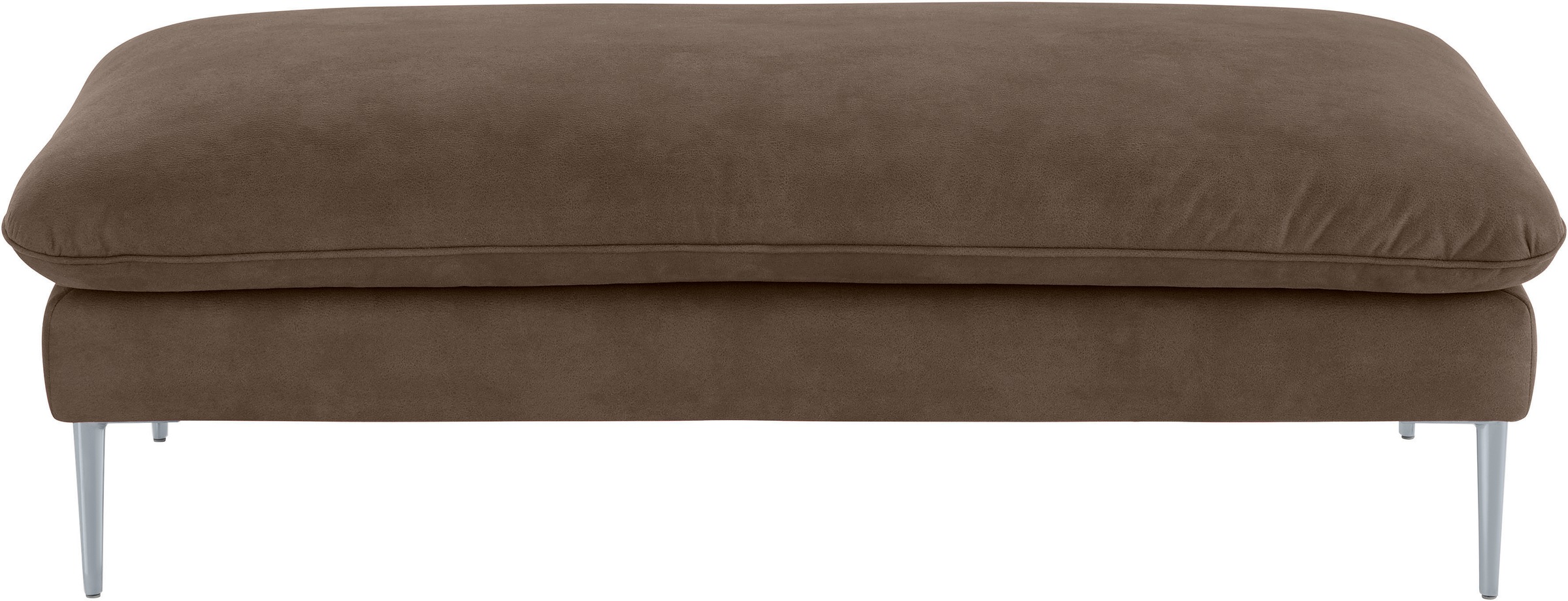 W.SCHILLIG Hocker »enjoy&MORE« Füße silber matt, Breite 151 cm