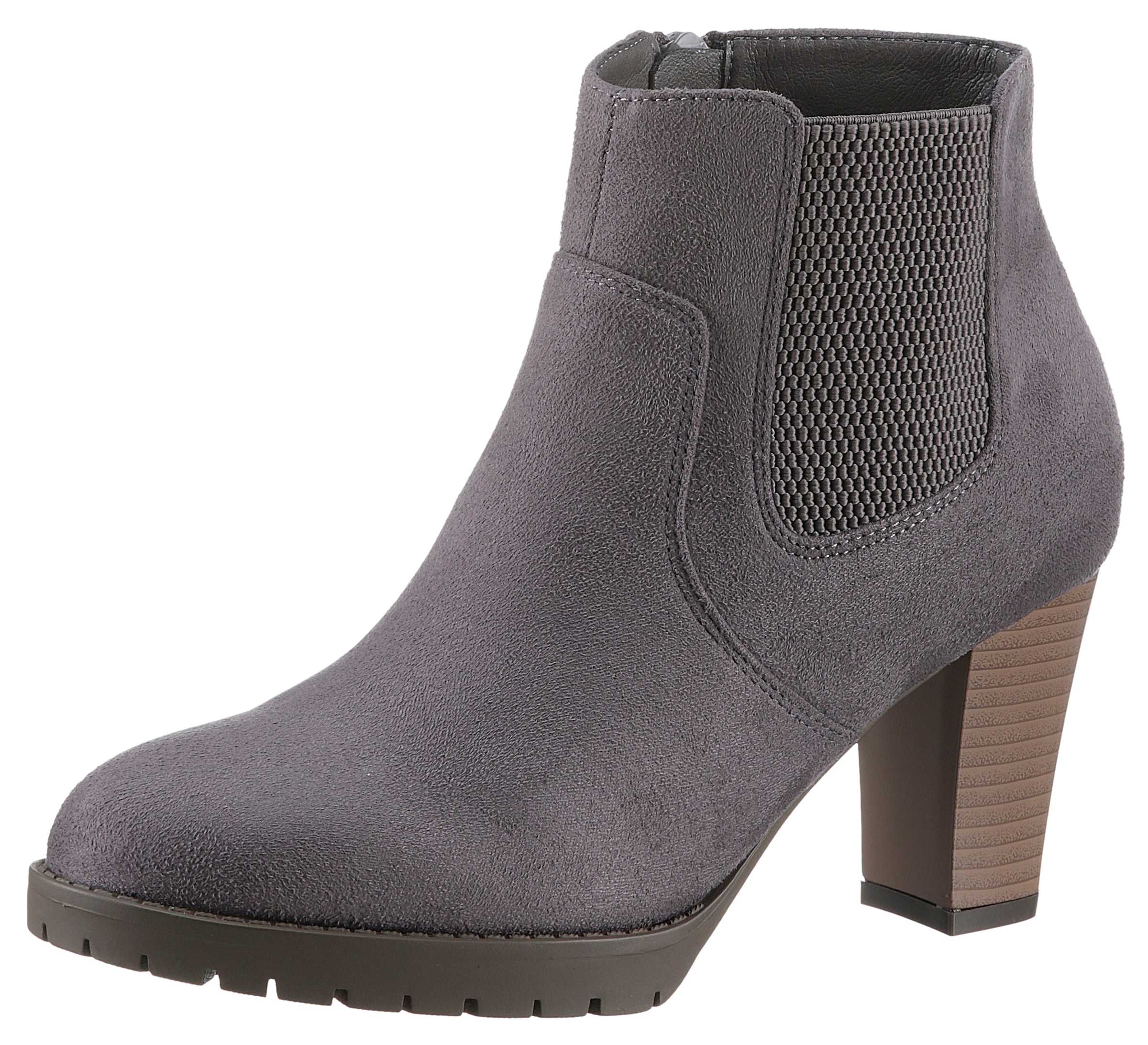 Aniston SHOES Stiefelette, Ankleboots mit seitlichem Stretcheinsatz - NEUE KOLLEKTION