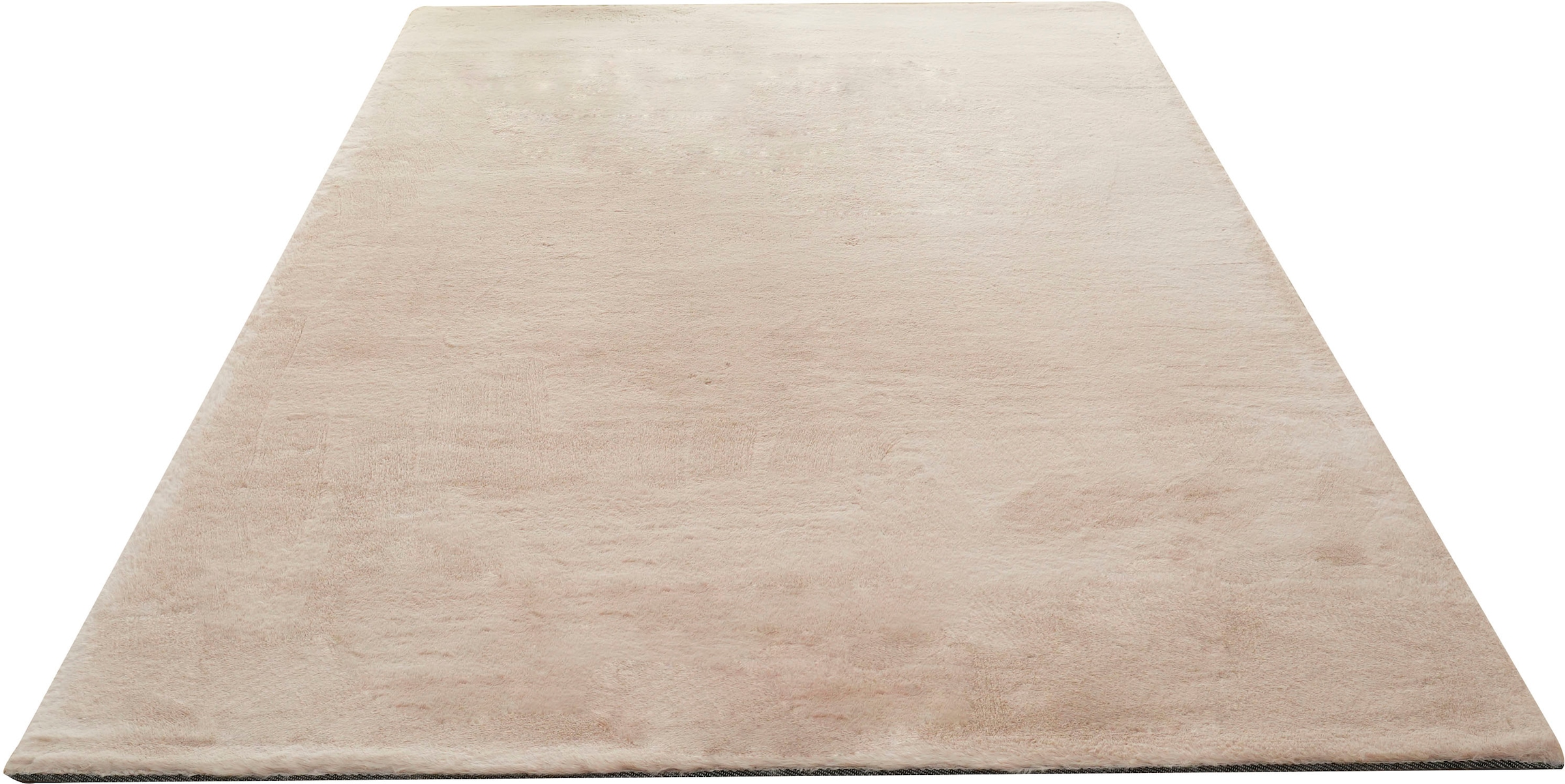 Bruno Banani Fellteppich »Rabbit 2, Kunstfell Teppich, Modern«, rechteckig, 25 mm Höhe, Kaninchenfell-Haptik, sehr weich, Wohnzimmer, Schlafzimmer, Esszimmer
