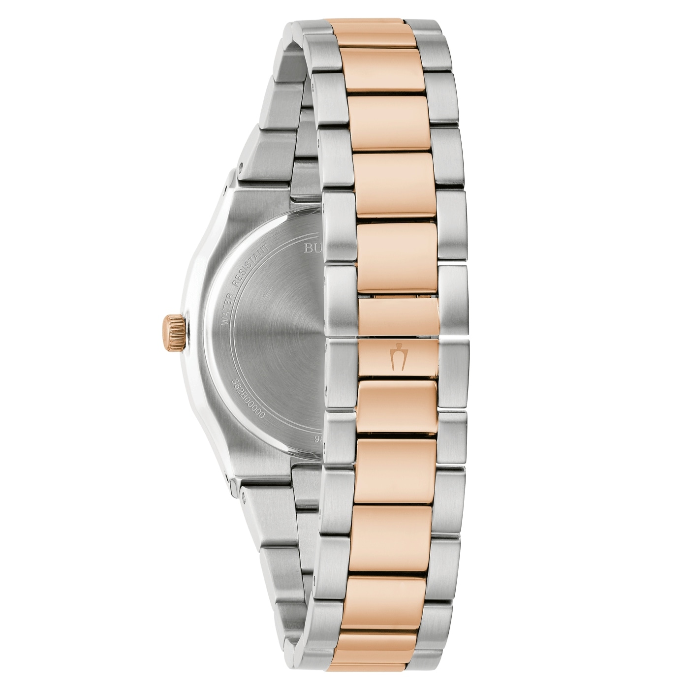 Bulova Quarzuhr Armbanduhr, Damenuhr, Perlmuttzifferblatt, Diamant, Edelstahlarmband