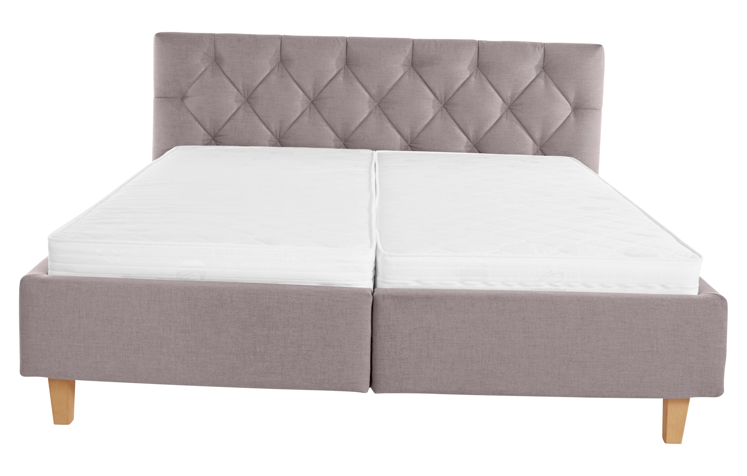 Guido Maria Kretschmer Home&Living Polsterbett »Sunley 100«, Kreuzsteppung, Kopfteilhöhe 102 cm, ohne oder mit Matratze/Lattenrost
