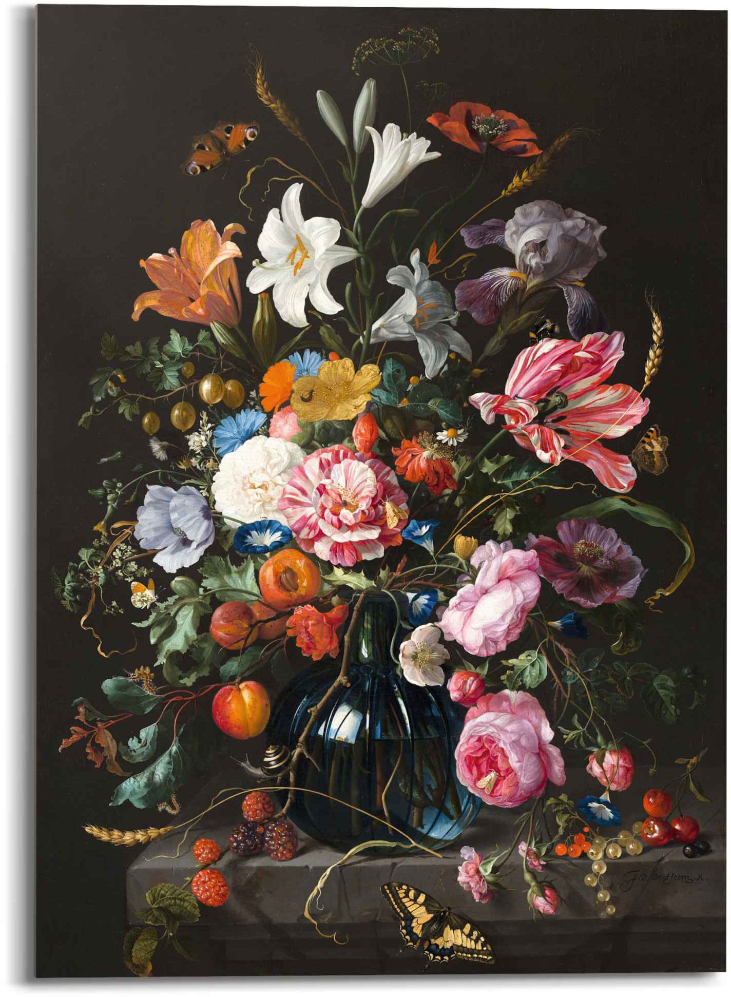 Reinders! Glasbild »Glasbild Stilleben mit Blumen Mauritshuis - Alte Meister«,  Blumen, (1 St.) online kaufen