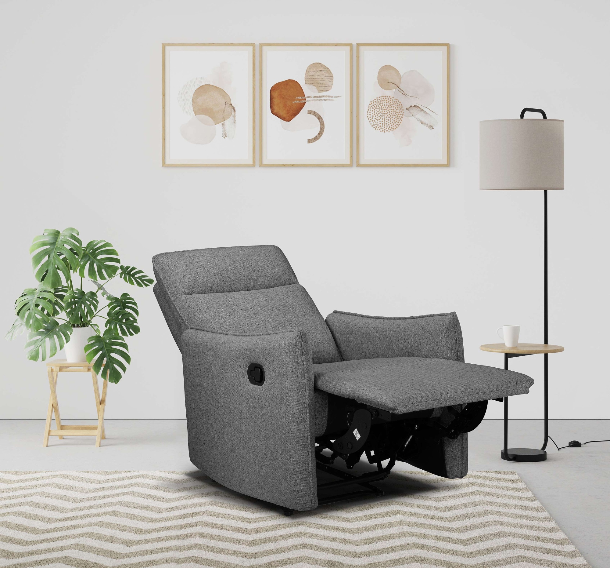 Dorel Home Relaxsessel »Lugo, TV-Sessel, Sessel Wohnzimmer mit Schlaffunktion,«, Loungesessel mit manueller Relaxfunktion