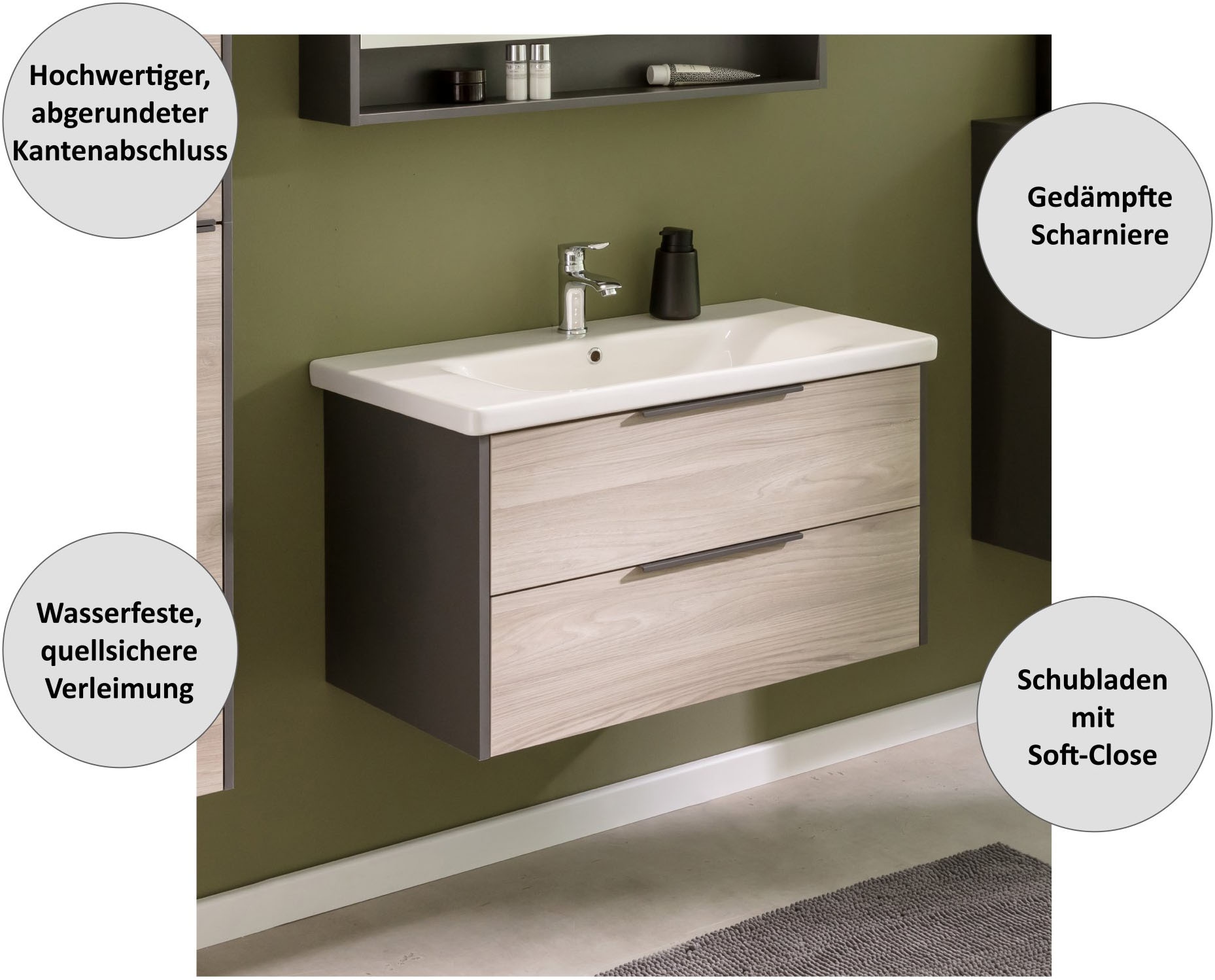 FACKELMANN Badmöbel-Set, (3 St.)