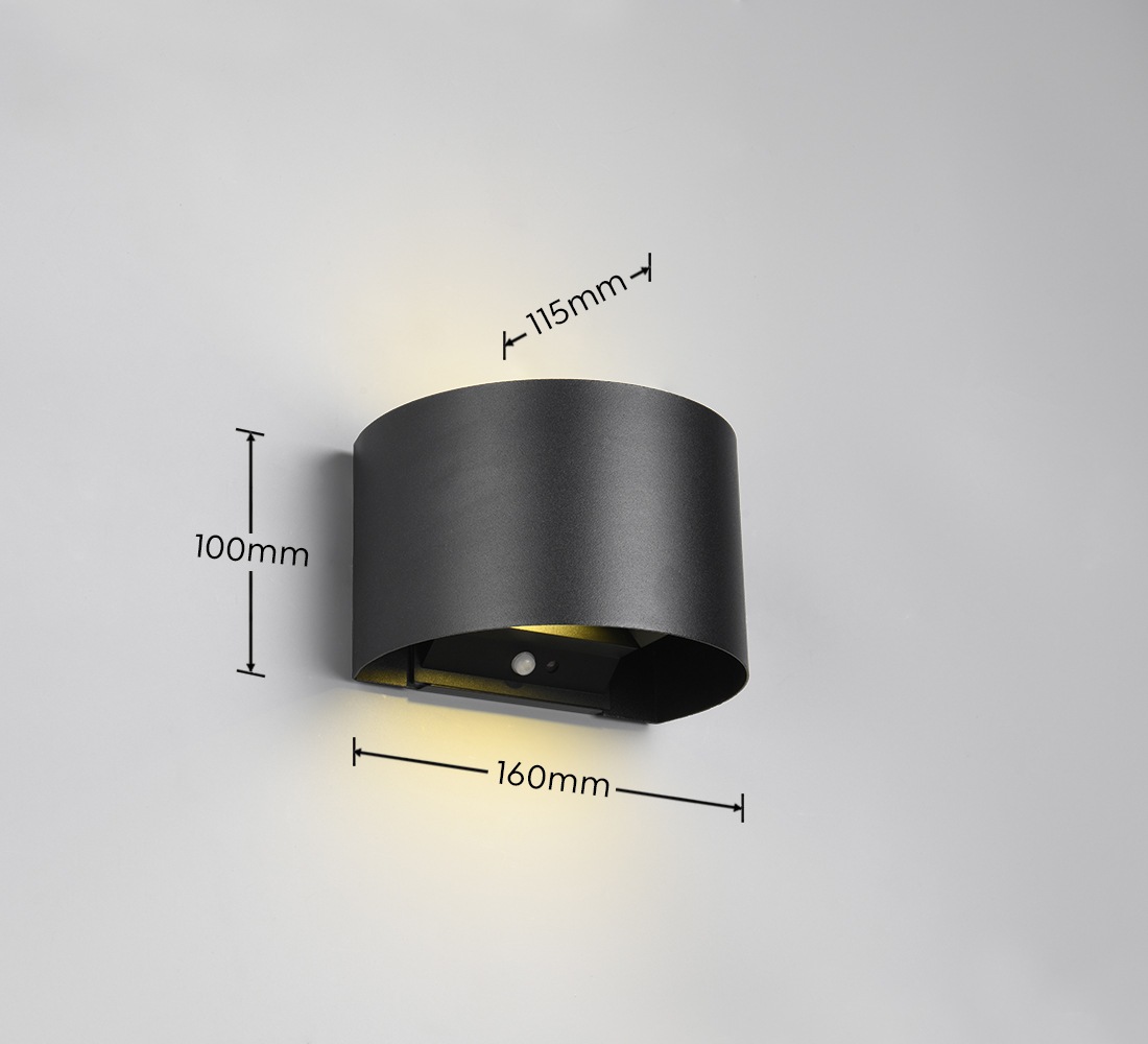 REALITY Leuchten LED Wandleuchte »TALENT, LED Wandlampe mit Magnet Wandhalterung, up-and-down Licht IP44«, 2 flammig, Leuchtmittel LED-Board | LED fest integriert, Bewegungsmelder Dämmerungssensor Akkubetrieb USB-Anschluss Schalter