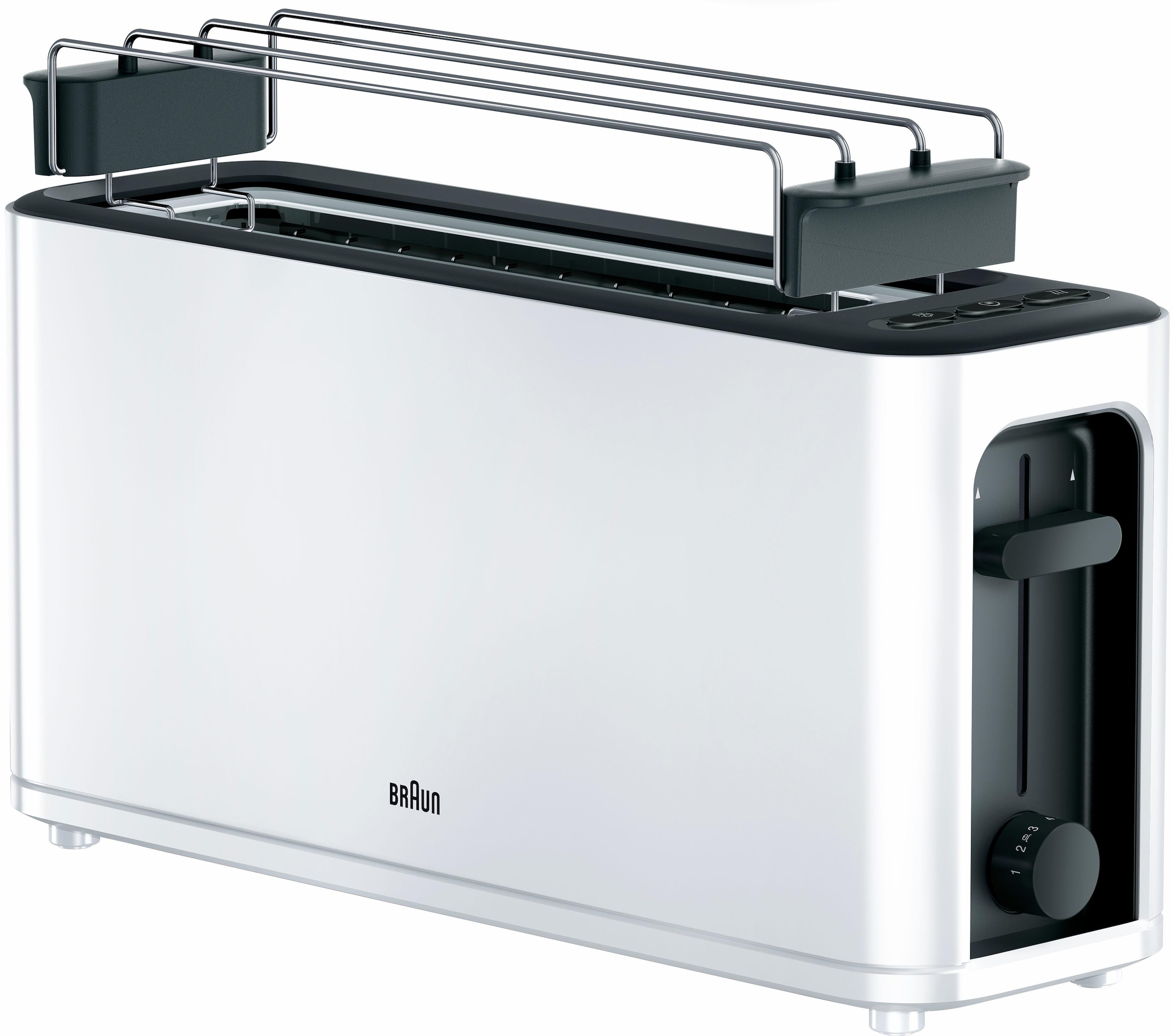 Toaster »HT 3110 WH«, 1 langer Schlitz, für 2 Scheiben, 1000 W