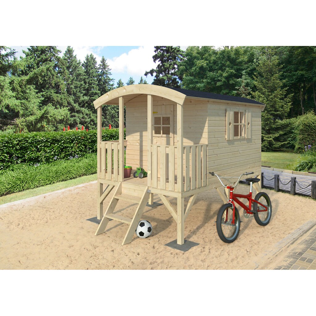 Palmako Spielhaus »Huck 3,3 m²«, mit Terrasse