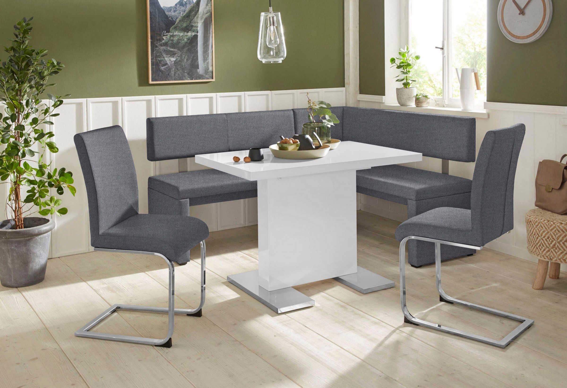 Home affaire Freischwinger »Charissa«, (Set), 2 St., Strukturstoff, Bezug i günstig online kaufen