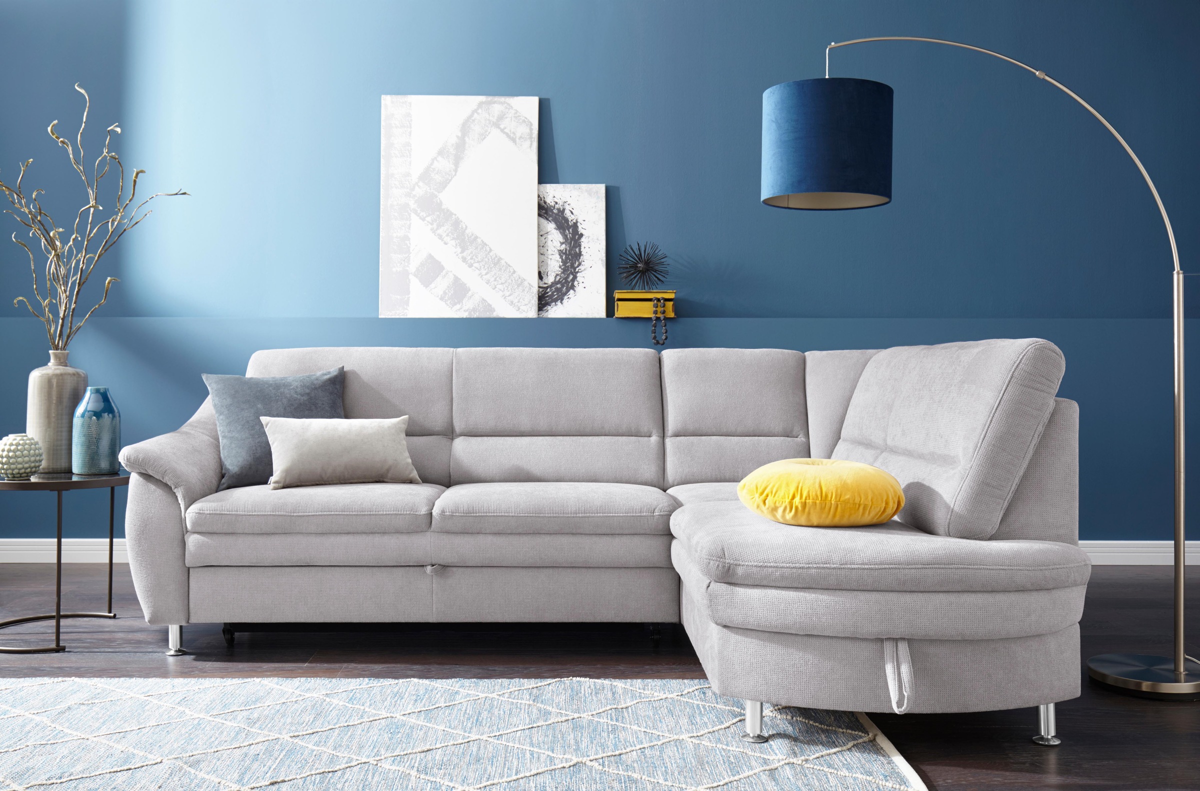 sit&more Ecksofa »Cardoso L-Form« mit Federkern, wahlweise mit Bettfunktion günstig online kaufen