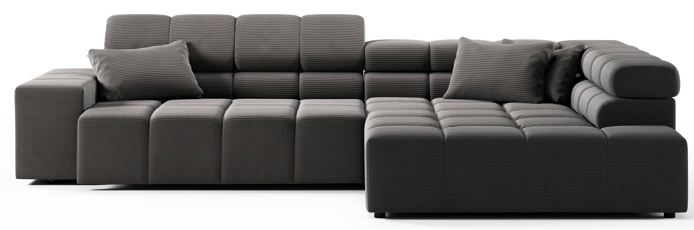 INOSIGN Ecksofa »Ancona incl. Kopfteilverstellung, OTTOs Choice, Breite 319cm, L-Form«, wahlweise motorische Sitztiefenverstellung, auch in Cord + Easy Care
