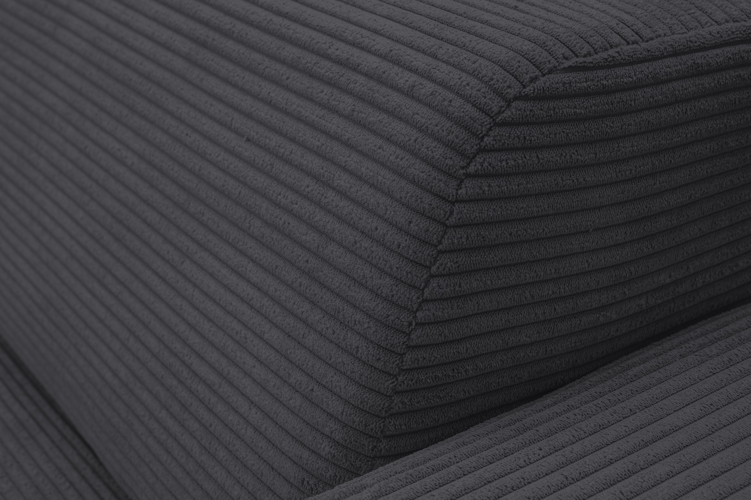 WERK2 Sofa »Zeus 3-Sitzer 256 cm breit, 105 cm tief, Big-Sofa, modern & bequem« Curvy Trend 3-Sitzer mit urbaner Optik