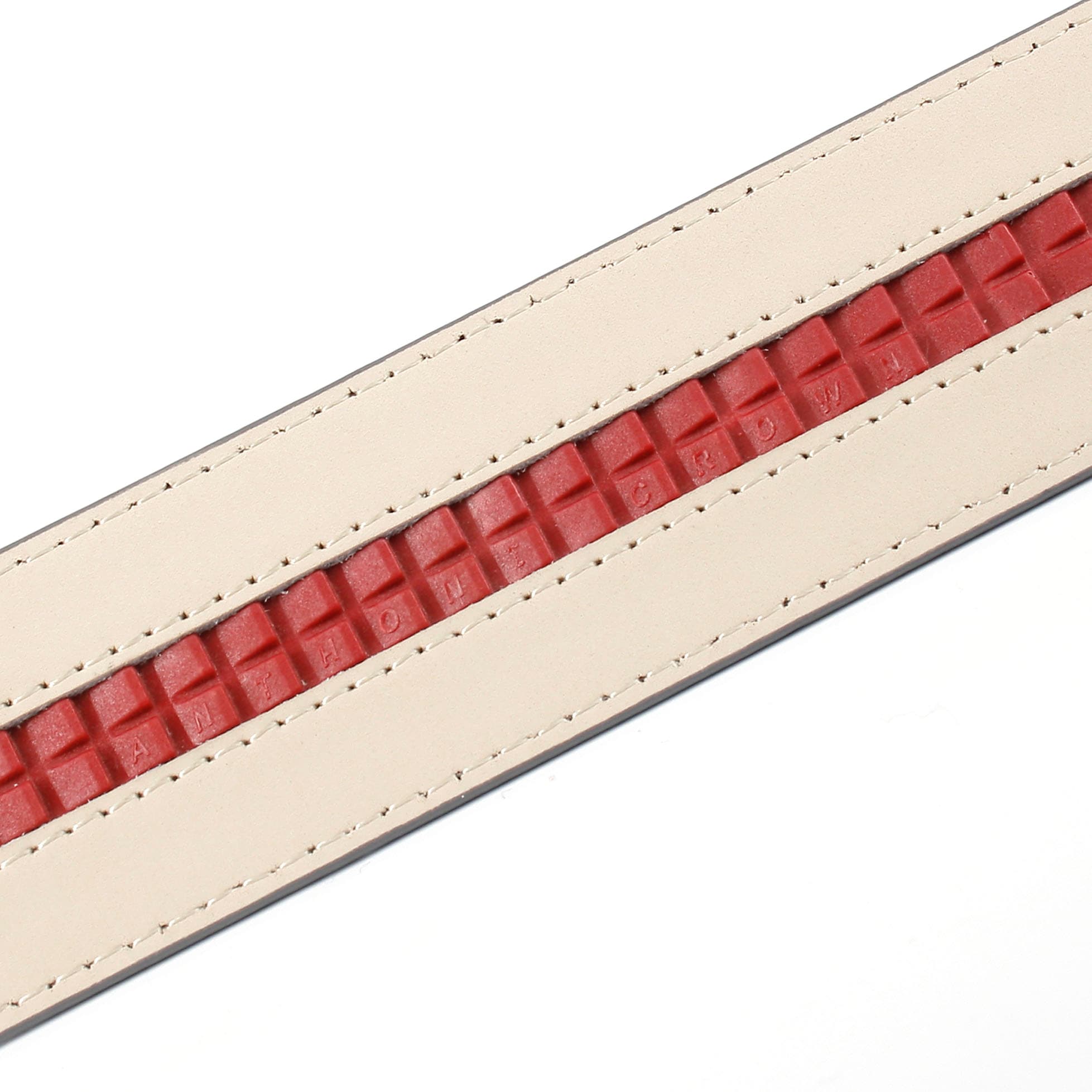 Anthoni Crown Ledergürtel Automatik Gürtel mit floralem Design