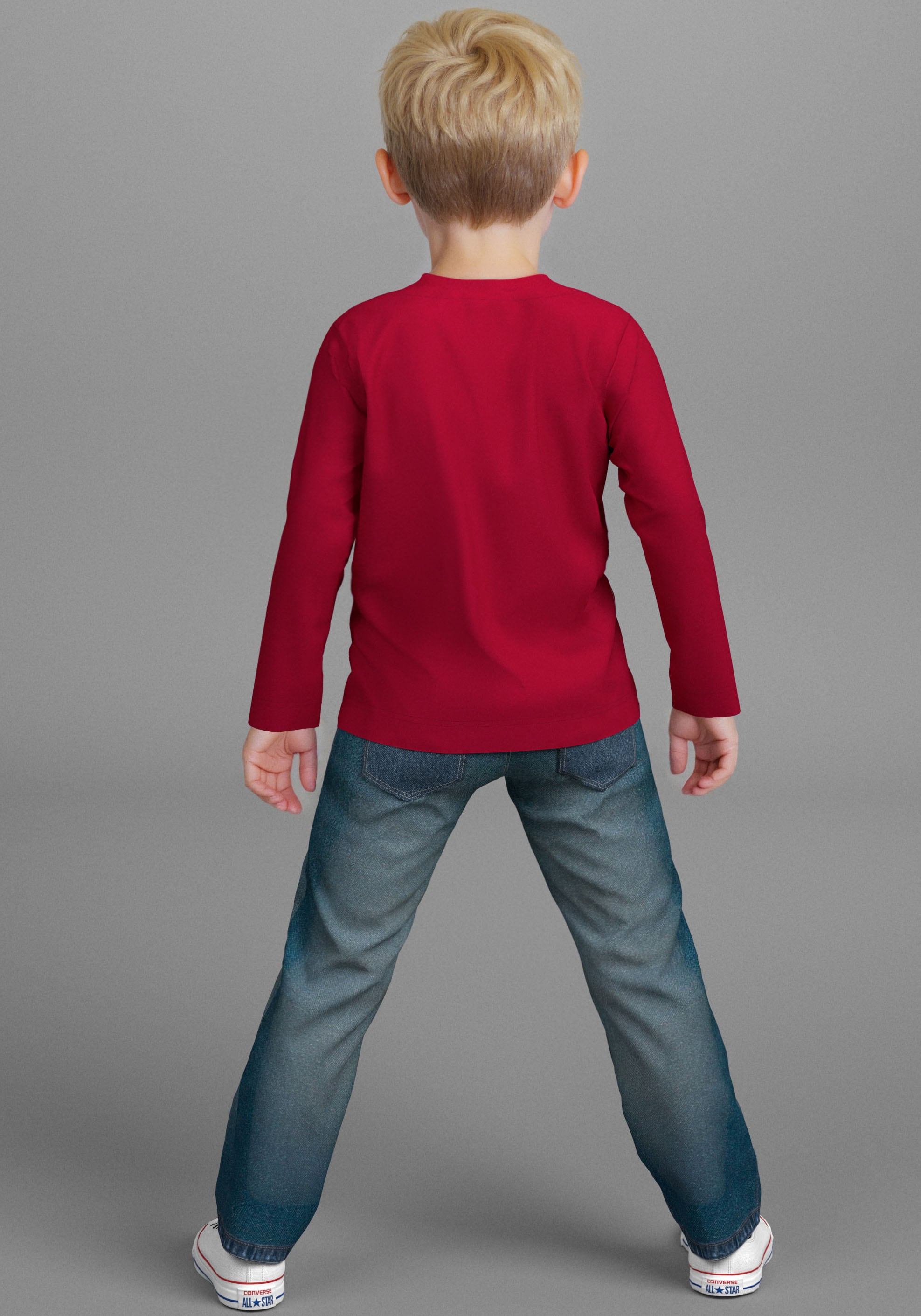 KIDSWORLD Langarmshirt »CONSTRUCTION crew on tour«, Cooler Bagger Druck