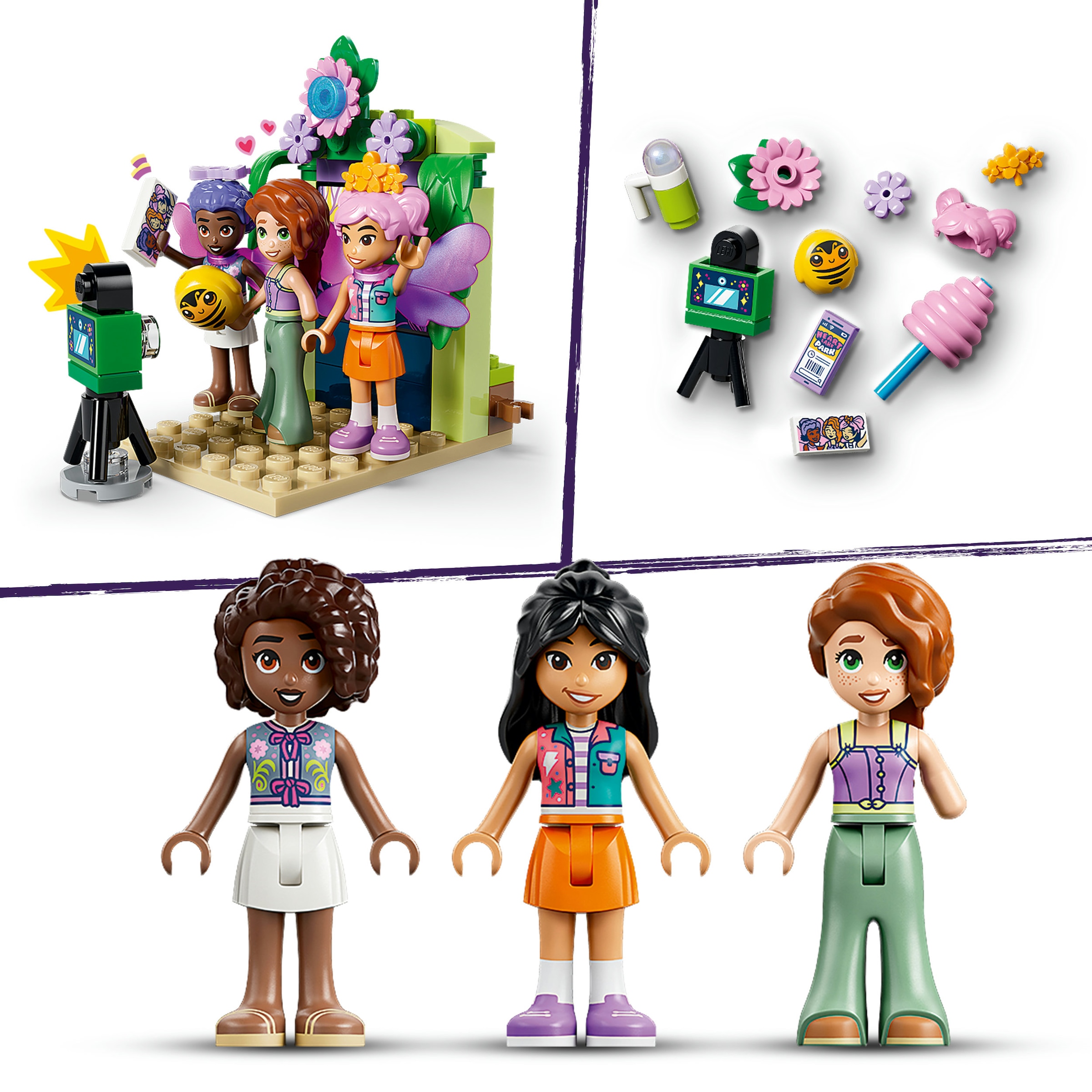 LEGO® Konstruktionsspielsteine »Feentassen-Karussell mit Blumendeko (42702), LEGO Friends« Made in Europe