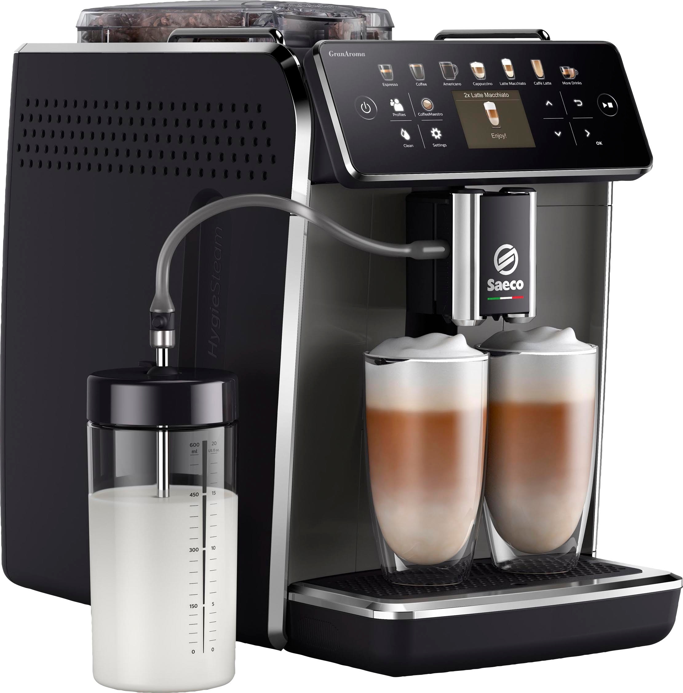 Saeco Kaffeevollautomat »SM6580/50 GranAroma ,  14 Kaffeespezialitäten« 4 Benutzerprofilen und TFT Display