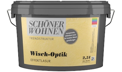 SCHÖNER WOHNEN FARBE Wohnraumlasur »TRENDSTRUKTUR Wisch-Optik Effektlasur«