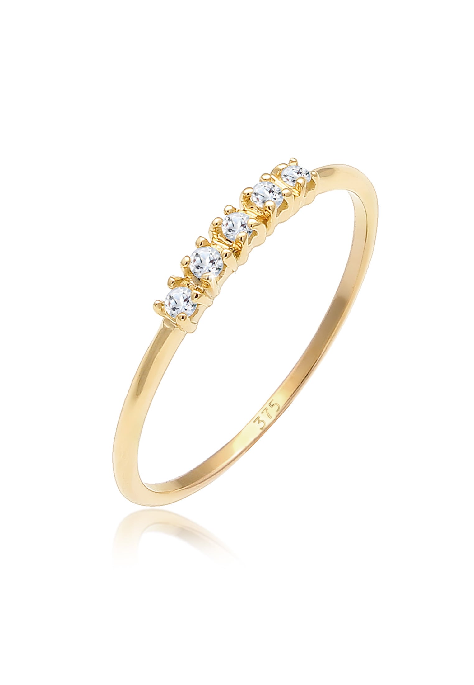 Verlobungsring »Microsetting Topas Edelstein Valentin 375 Gelbgold«