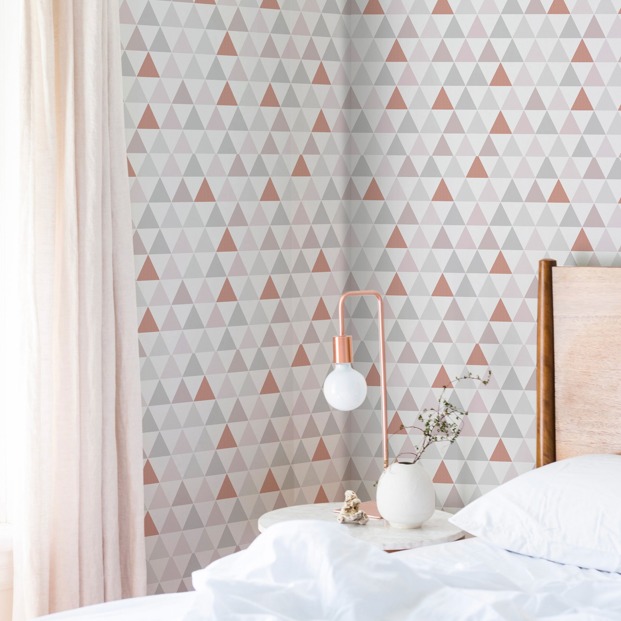 Superfresco Easy Vliestapete »Tarek Rose Gold« geometrisch geprägt Tarek rosagold 10mx52 cm