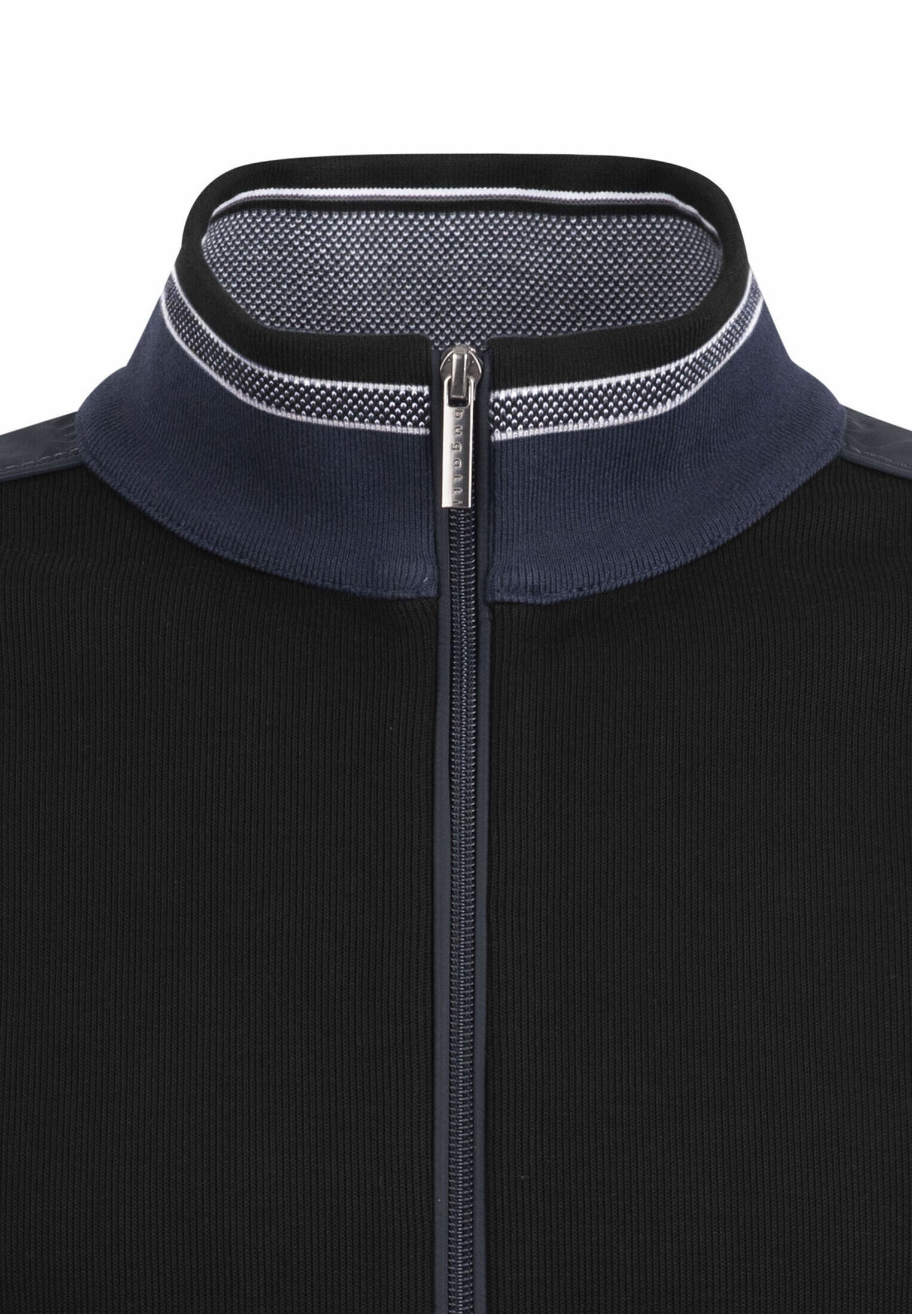 bugatti Sweatjacke, mit Stehkragen