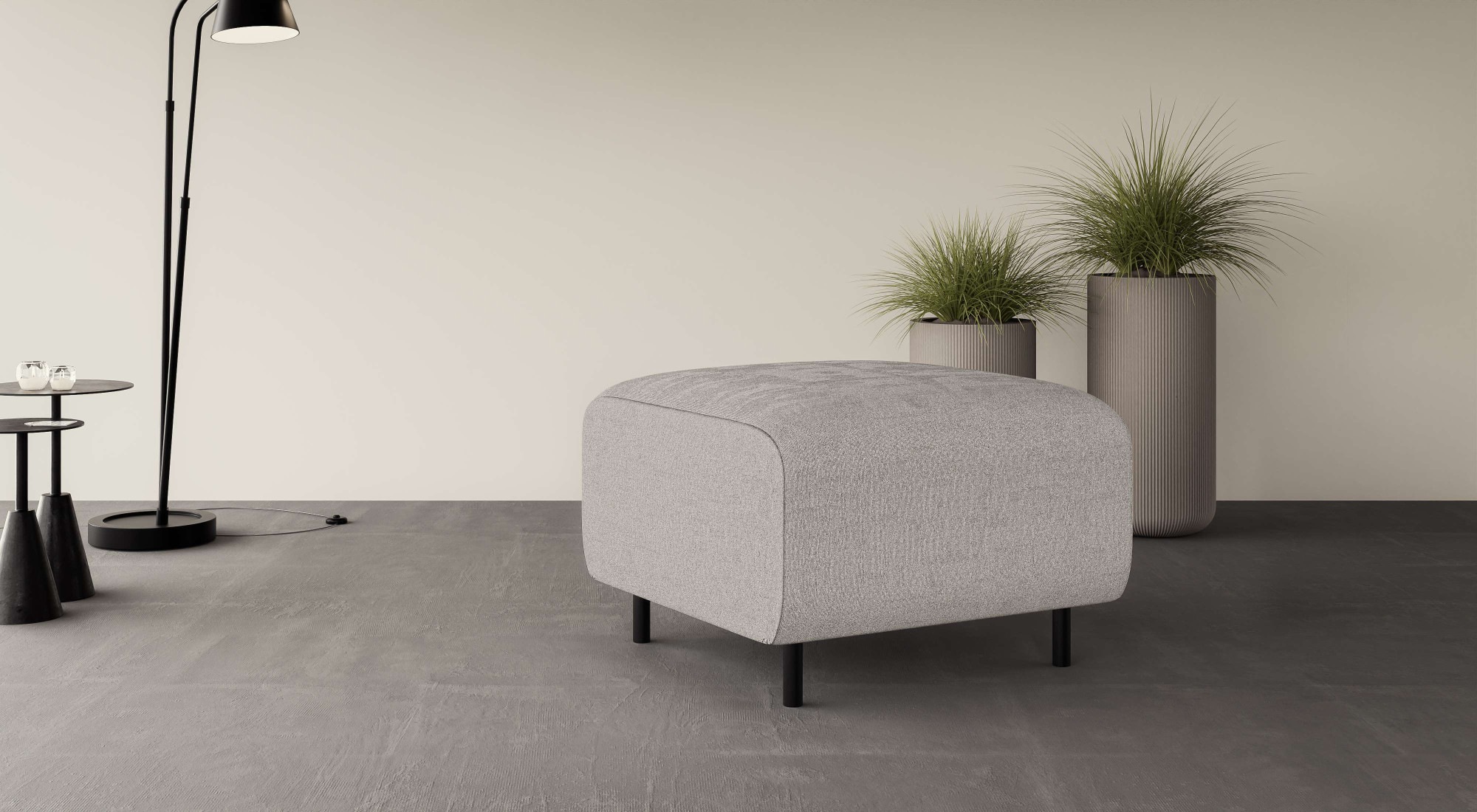 Home affaire Polsterhocker "ARROS klein mit Wellenunterfederung, Maße B/T/H günstig online kaufen