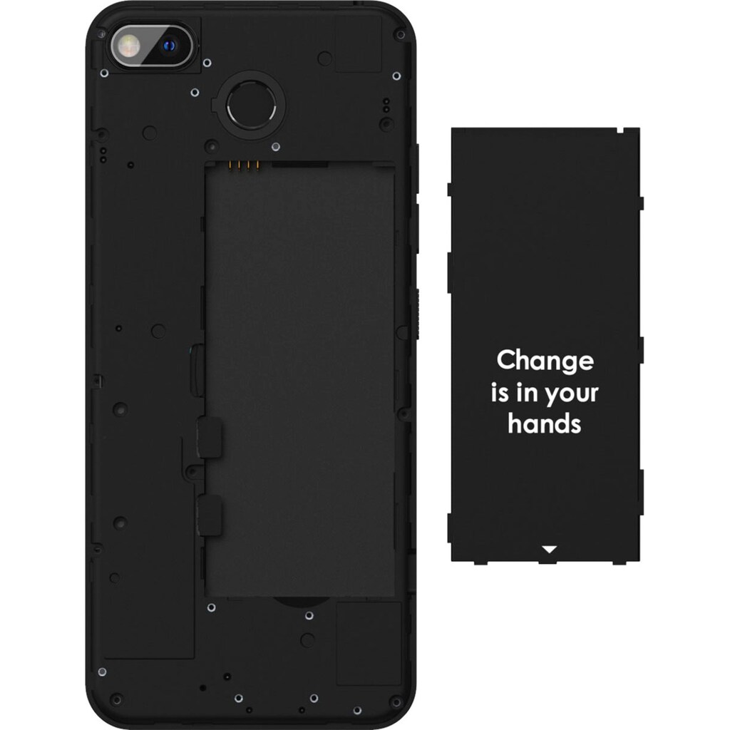 Fairphone Smartphone »3+«, schwarz, 14,3 cm/5,65 Zoll, 64 GB Speicherplatz, 48 MP Kamera